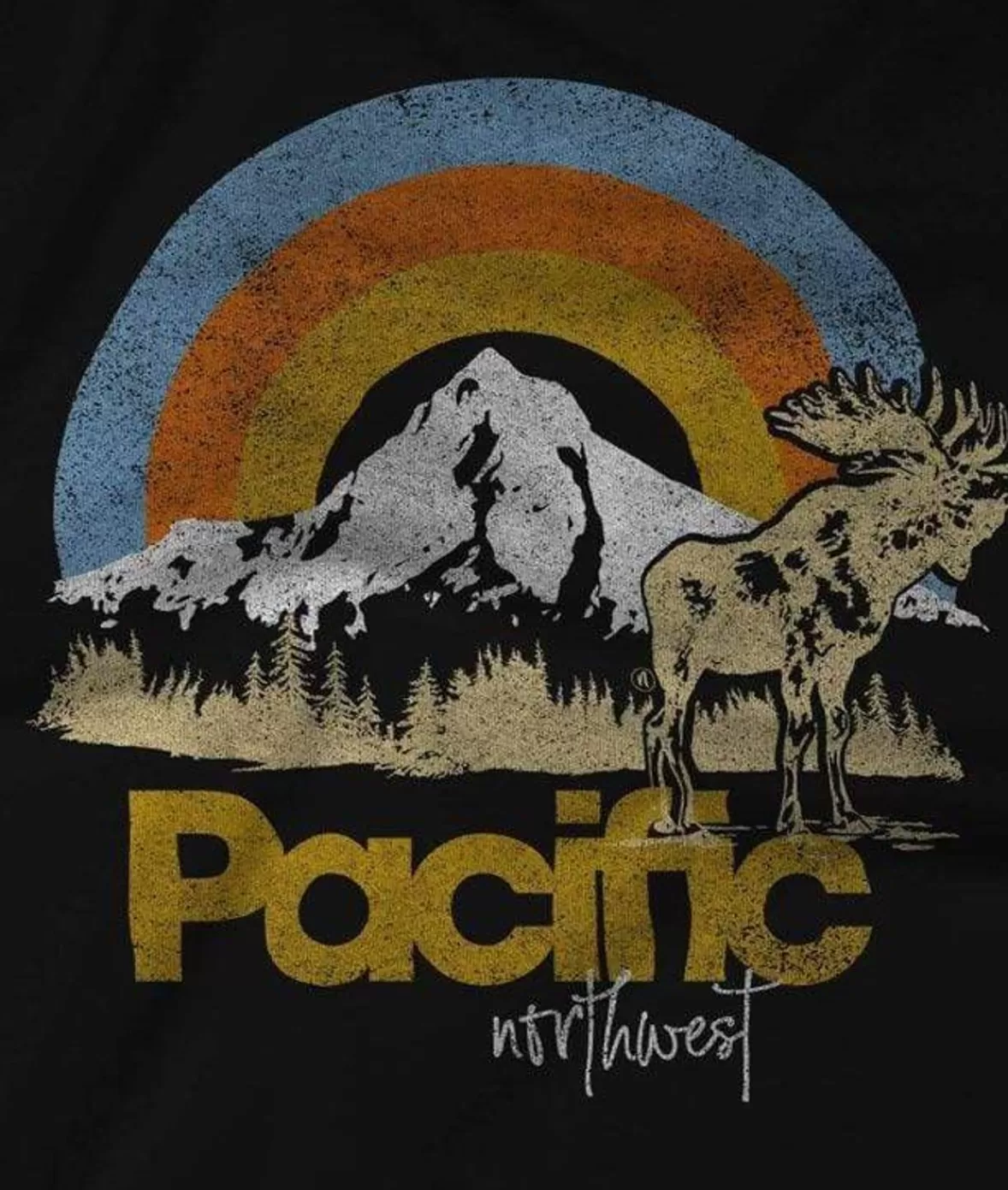 Women'S Ridiculously Soft Graphic Tee | Pacific Northwest | Nayked Apparel Clearance