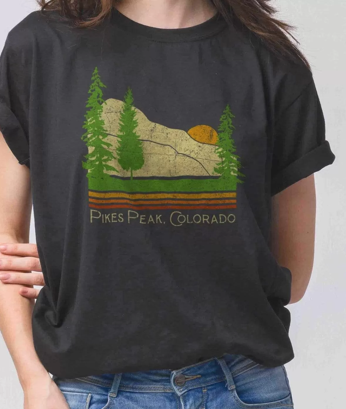 Women'S Ridiculously Soft Graphic Tee | Pike'S Peak | Nayked Apparel Cheap