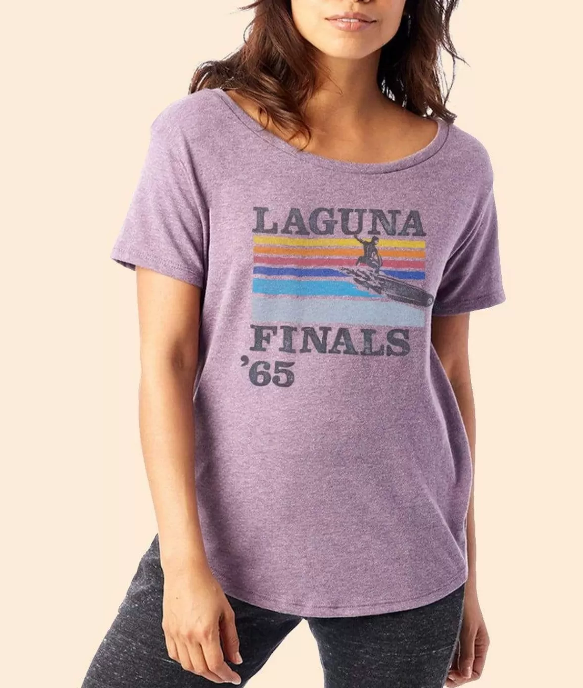 Women'S Ridiculously Soft Graphic Vintage Oversized Tee | Laguna Finals | Nayked Apparel Outlet