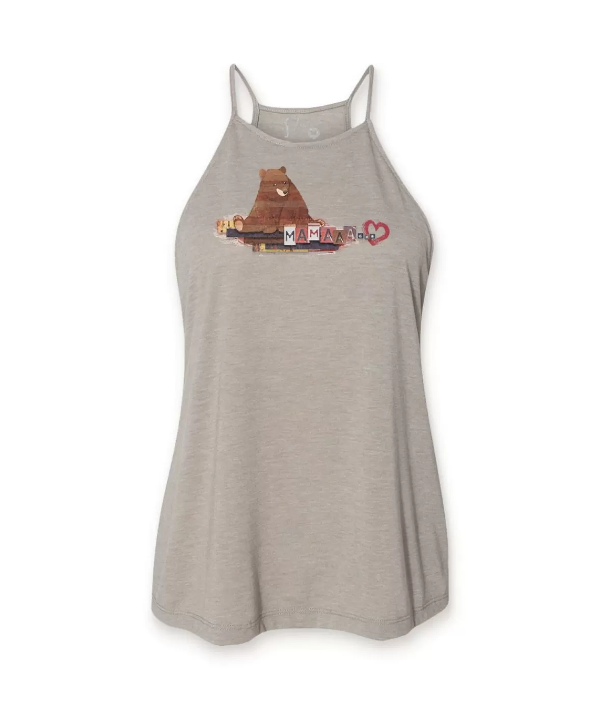 Women'S Ridiculously Soft High Neck Flowy Graphic Tank | License Plate Art: Mama Bear | Nayked Apparel Cheap
