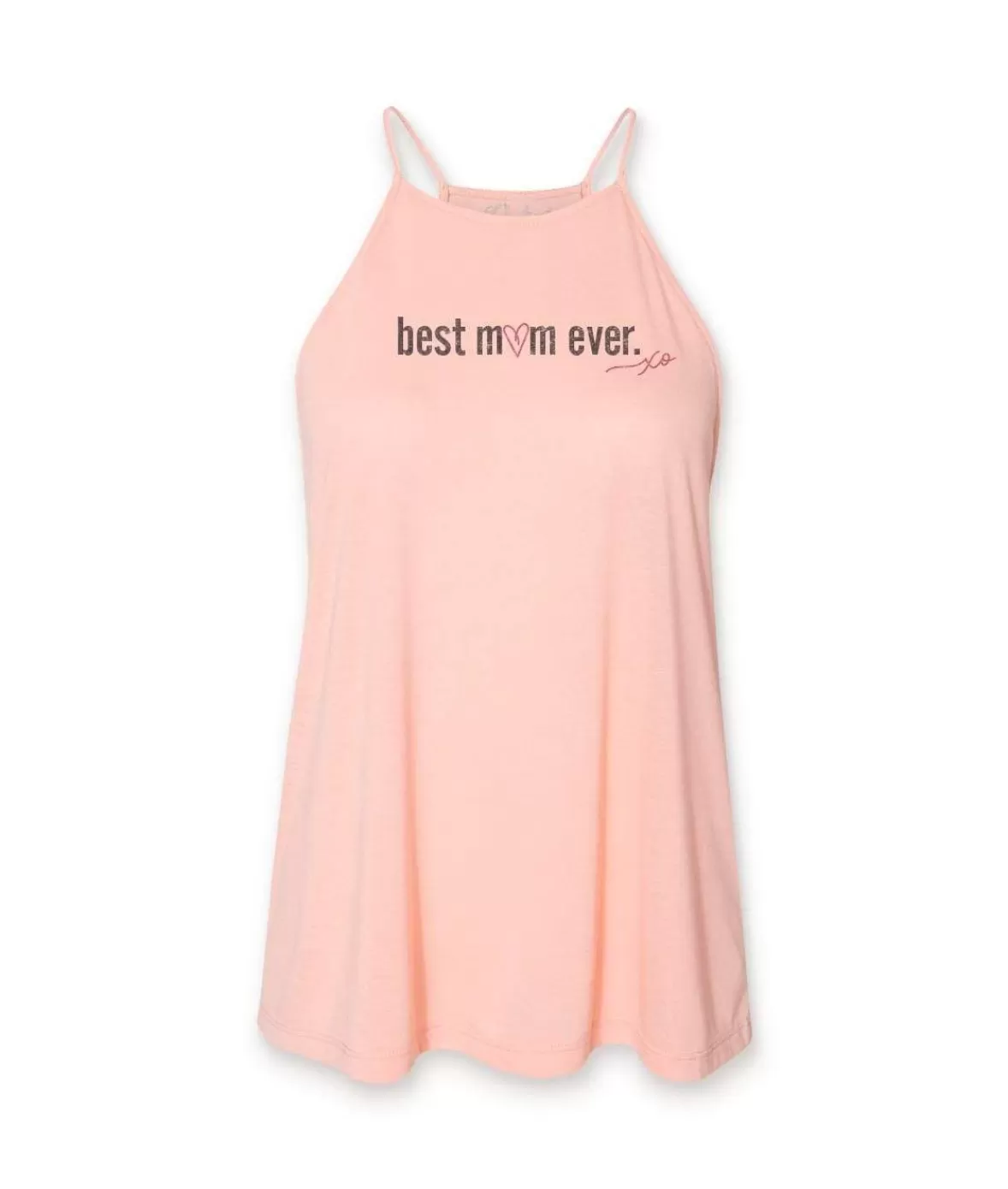 Women'S Ridiculously Soft High Neck Graphic Tank | Best Mom Ever | Nayked Apparel Online