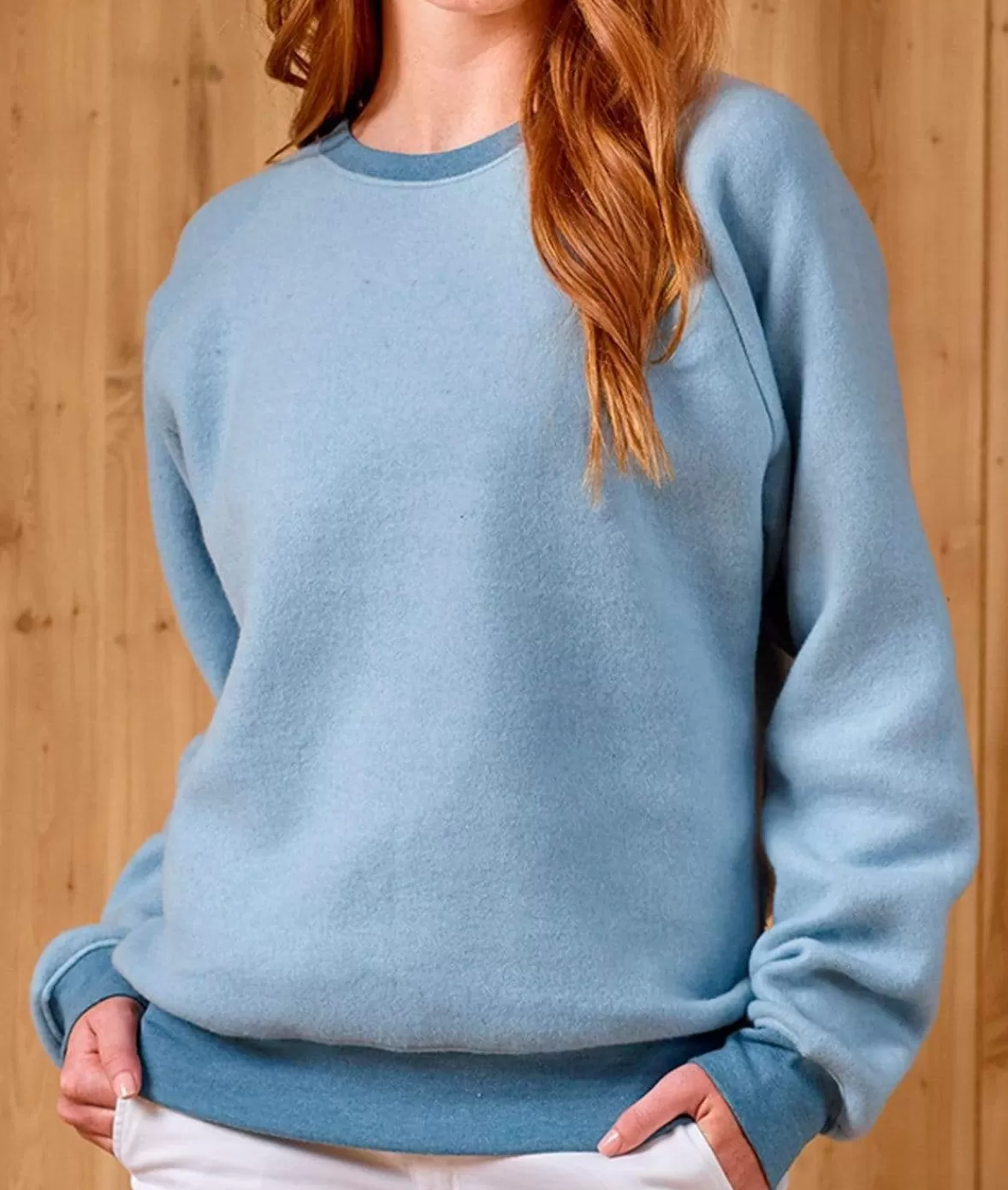 Women'S Ridiculously Soft Inside Out Crew Neck Pullover Sweatshirt | Nayked Apparel Sale