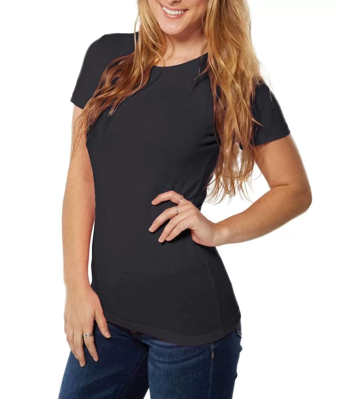 Women'S Ridiculously Soft Lightweight Crew Neck T-Shirt | Nayked Apparel Online