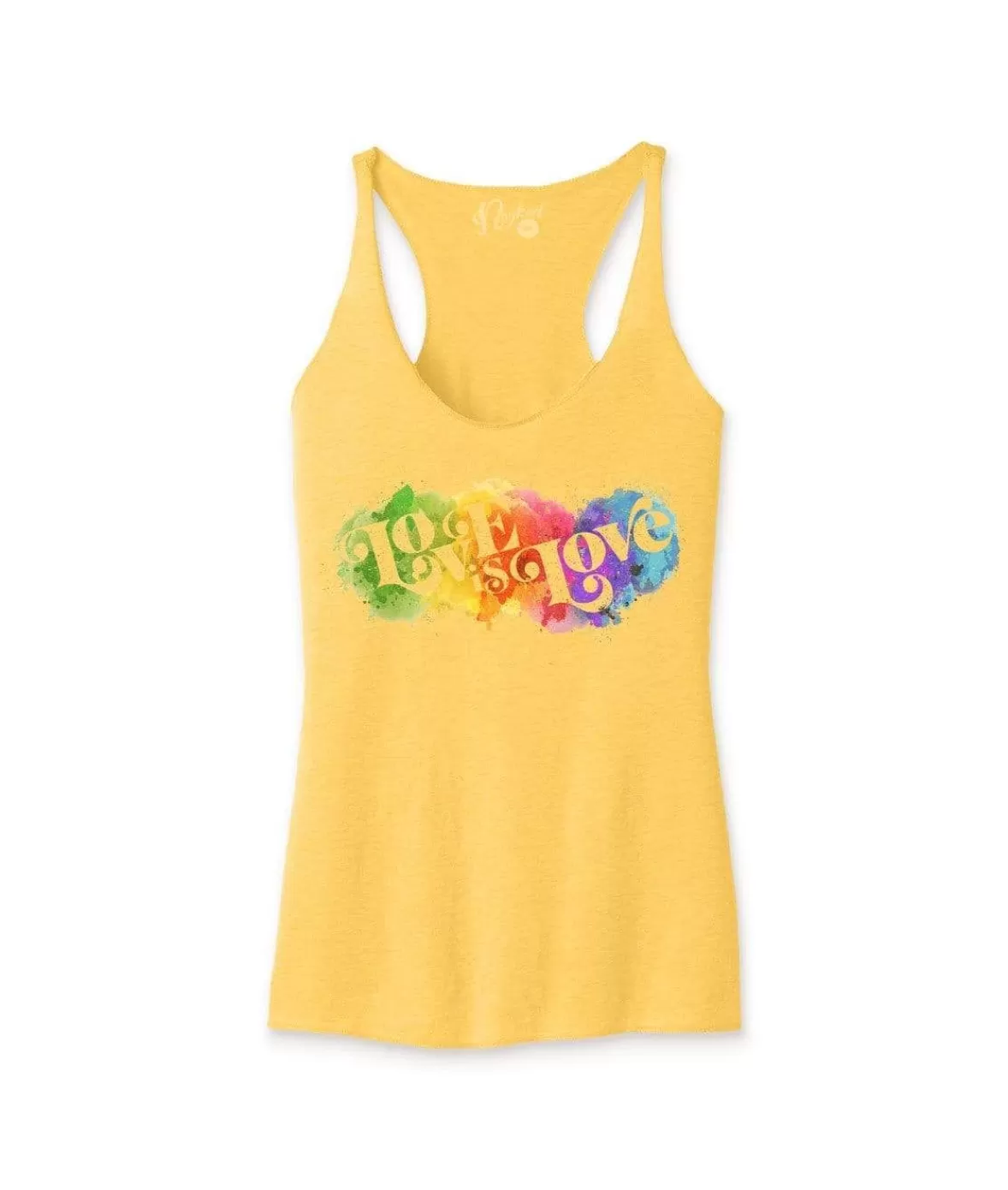 Women'S Ridiculously Soft Lightweight Graphic Racerback Tank | Love Is Love | Nayked Apparel Best