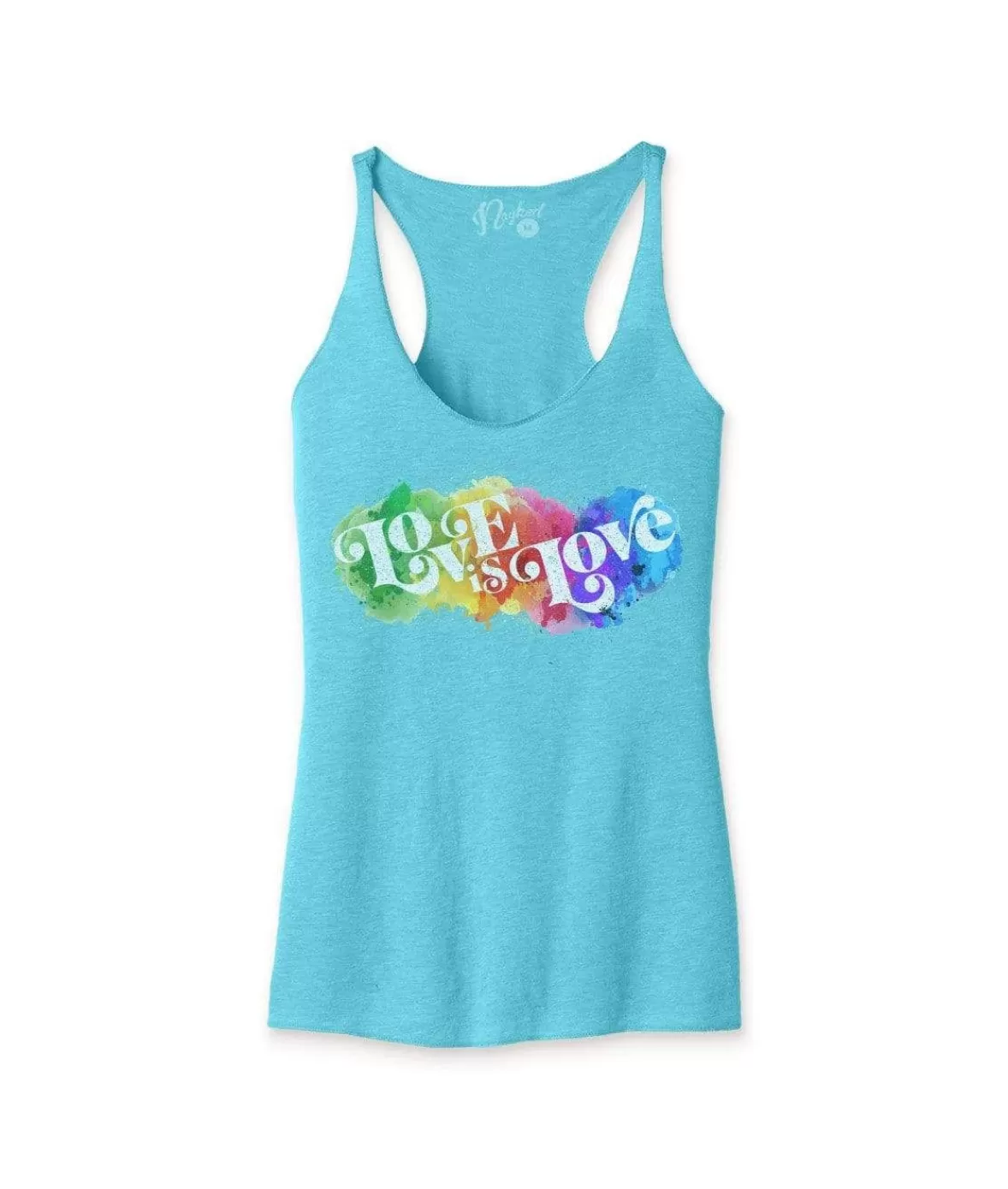 Women'S Ridiculously Soft Lightweight Graphic Racerback Tank | Love Is Love | Nayked Apparel Store