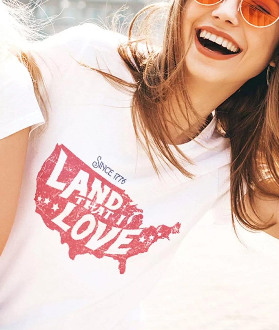 Women'S Ridiculously Soft Lightweight Graphic Tee | Land That I Love | Nayked Apparel Discount