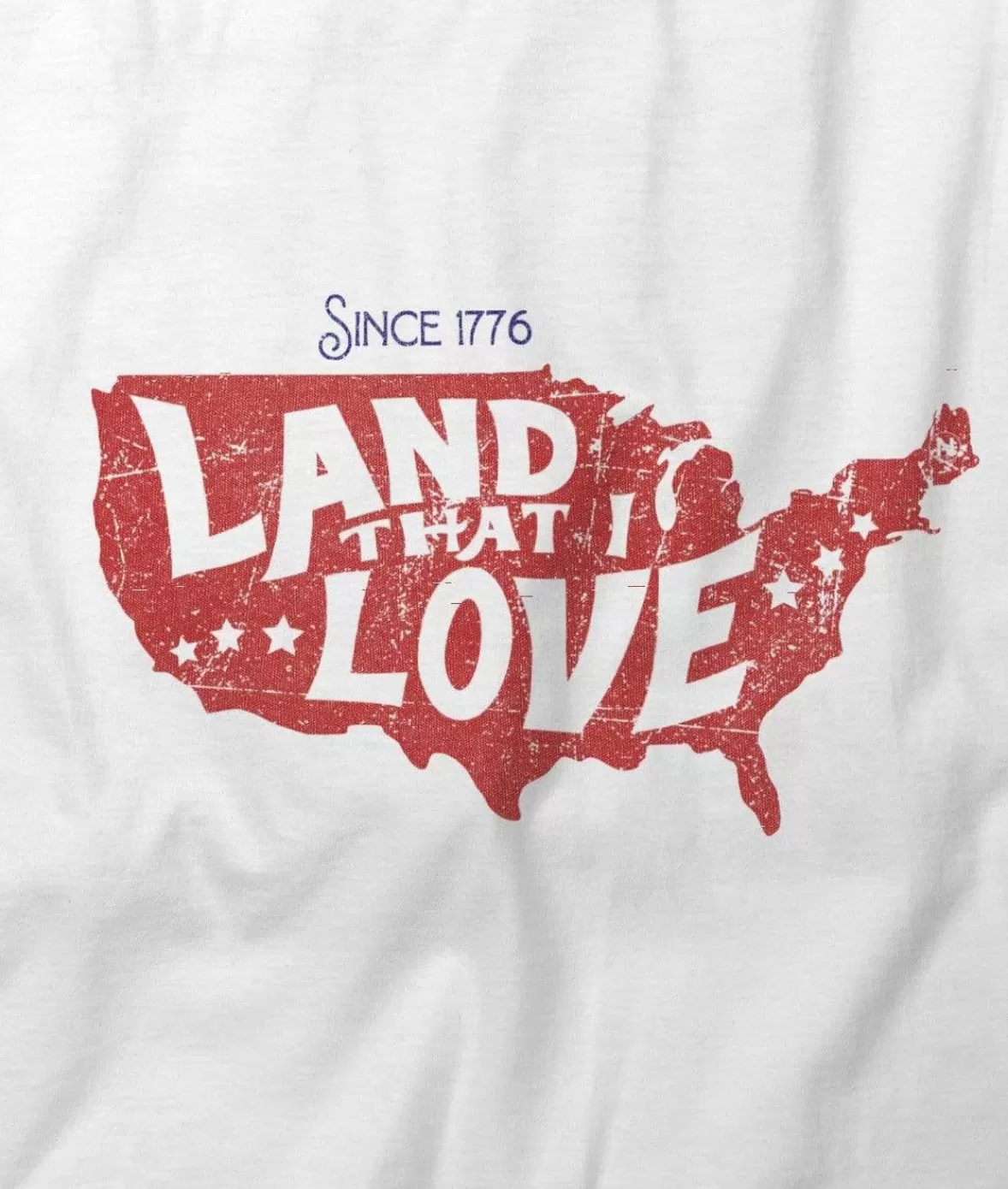 Women'S Ridiculously Soft Lightweight Graphic Tee | Land That I Love | Nayked Apparel Shop