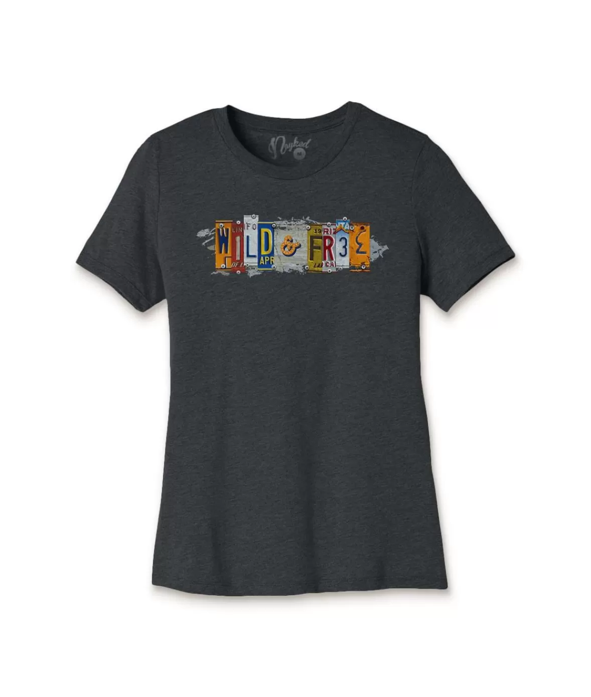 Women'S Ridiculously Soft Lightweight Graphic Tee | Wild & Free | Nayked Apparel New