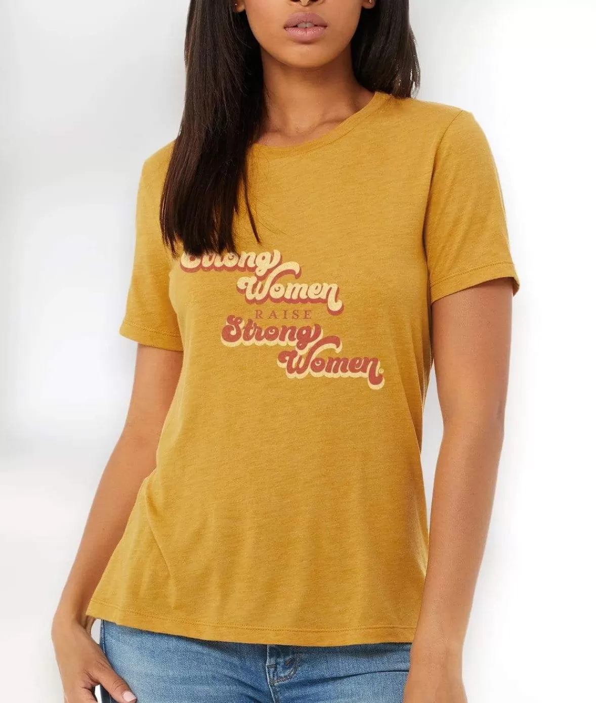 Women'S Ridiculously Soft Lightweight Graphic T-Shirt | Strong Women | Nayked Apparel Fashion