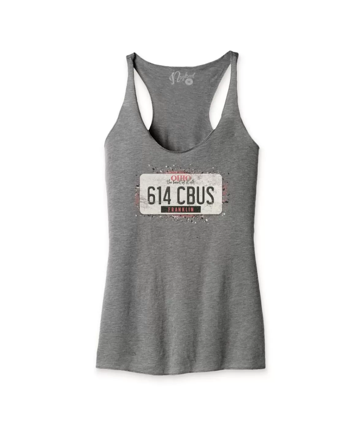 Women'S Ridiculously Soft Lightweight Racerback Graphic Tank | 614 Cbus | Nayked Apparel Clearance