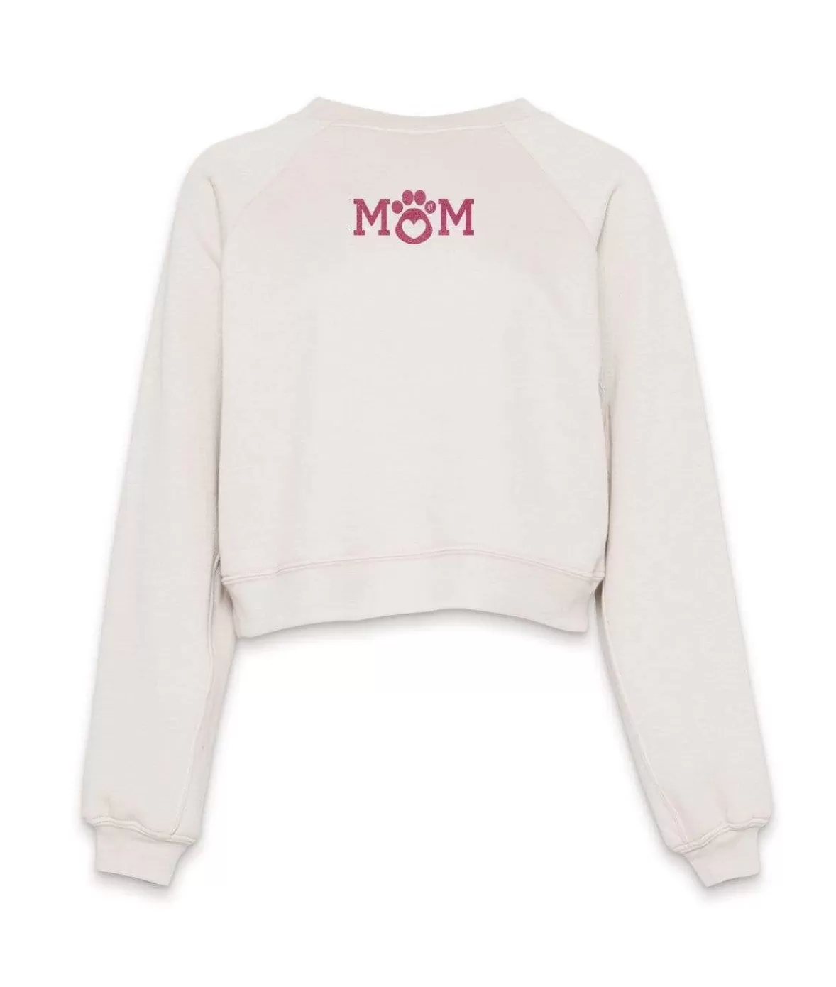Women'S Ridiculously Soft Mid-Length Raglan Graphic Pullover | Mom Paw Print | Nayked Apparel Fashion