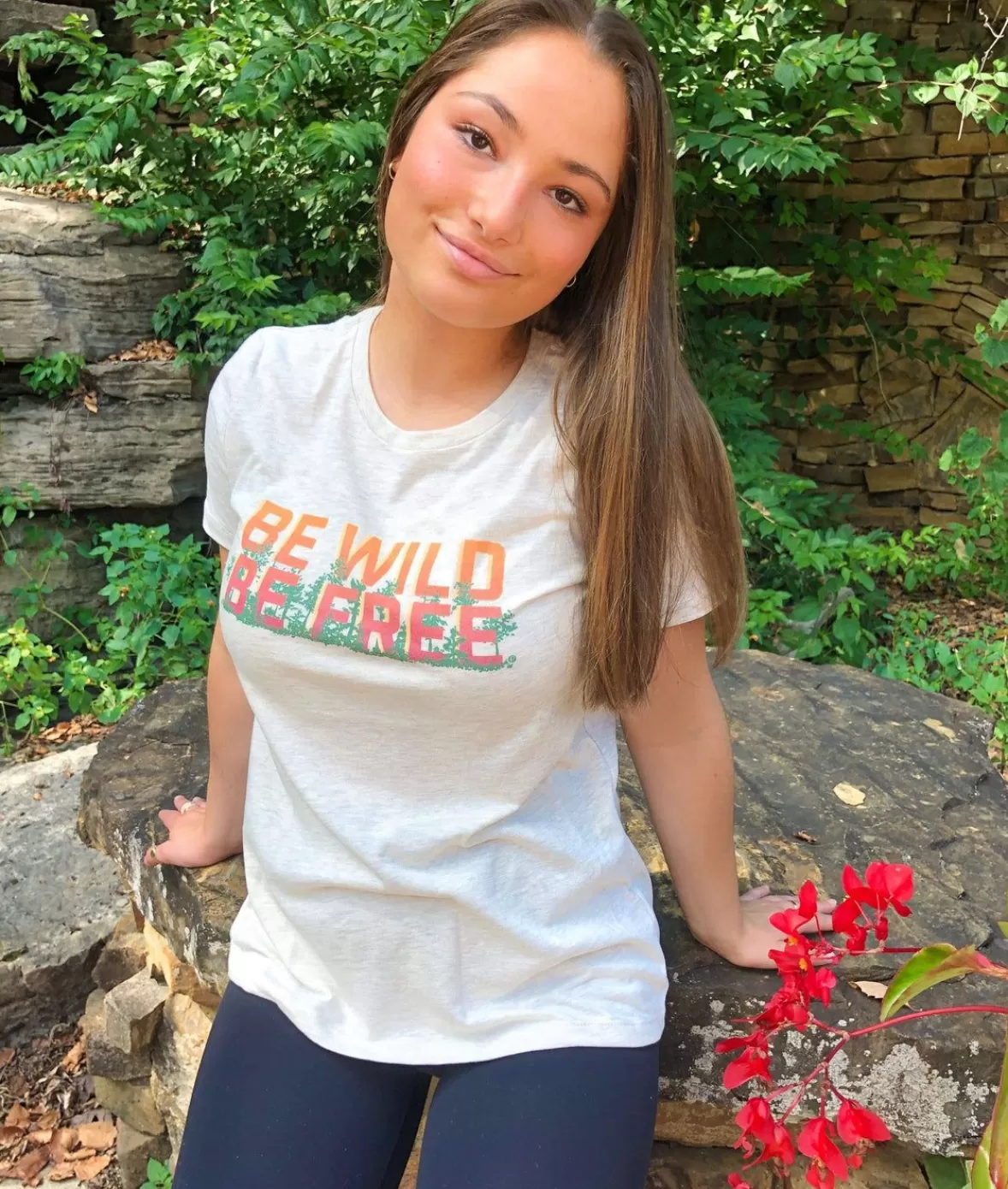 Women'S Ridiculously Soft Midweight Graphic Tee | Be Wild, Be Free | Nayked Apparel Sale