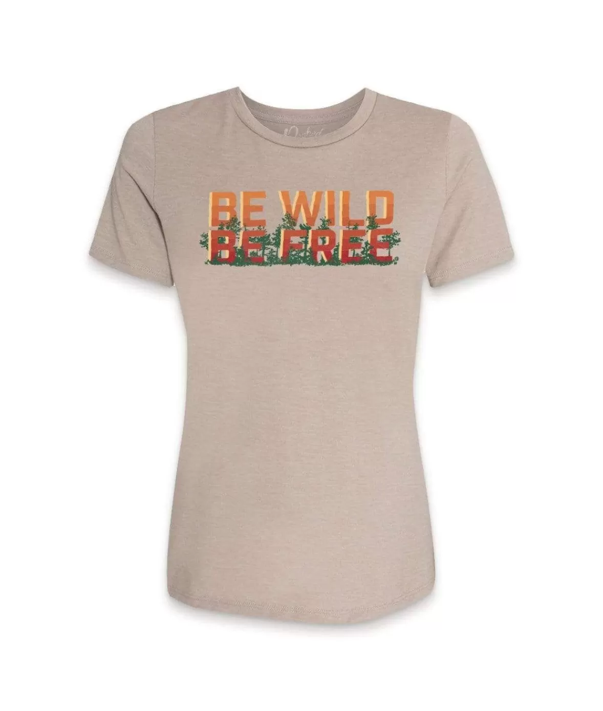 Women'S Ridiculously Soft Midweight Graphic Tee | Be Wild, Be Free | Nayked Apparel Sale