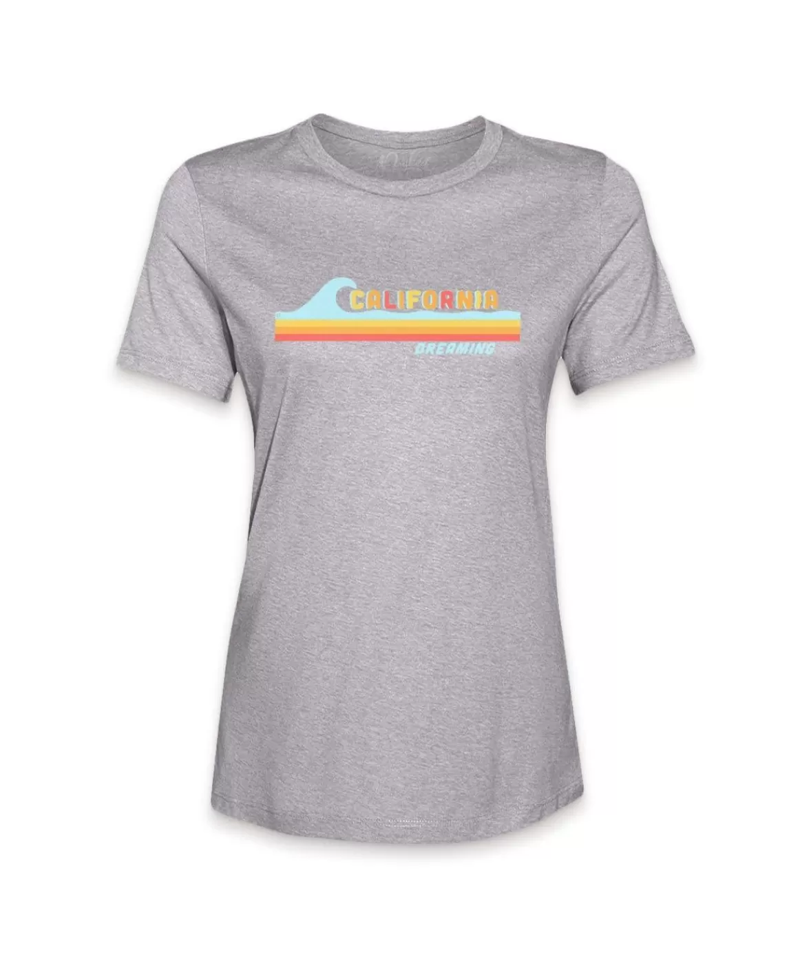 Women'S Ridiculously Soft Midweight Graphic Tee | California Dreaming | Nayked Apparel Online