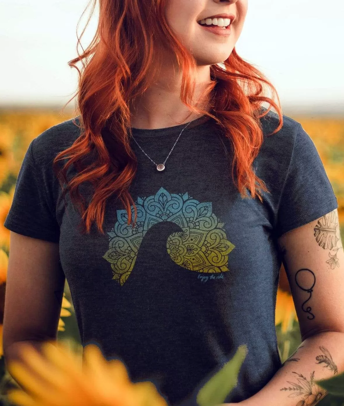 Women'S Ridiculously Soft Midweight Graphic Tee | Enjoy The Ride | Nayked Apparel Sale