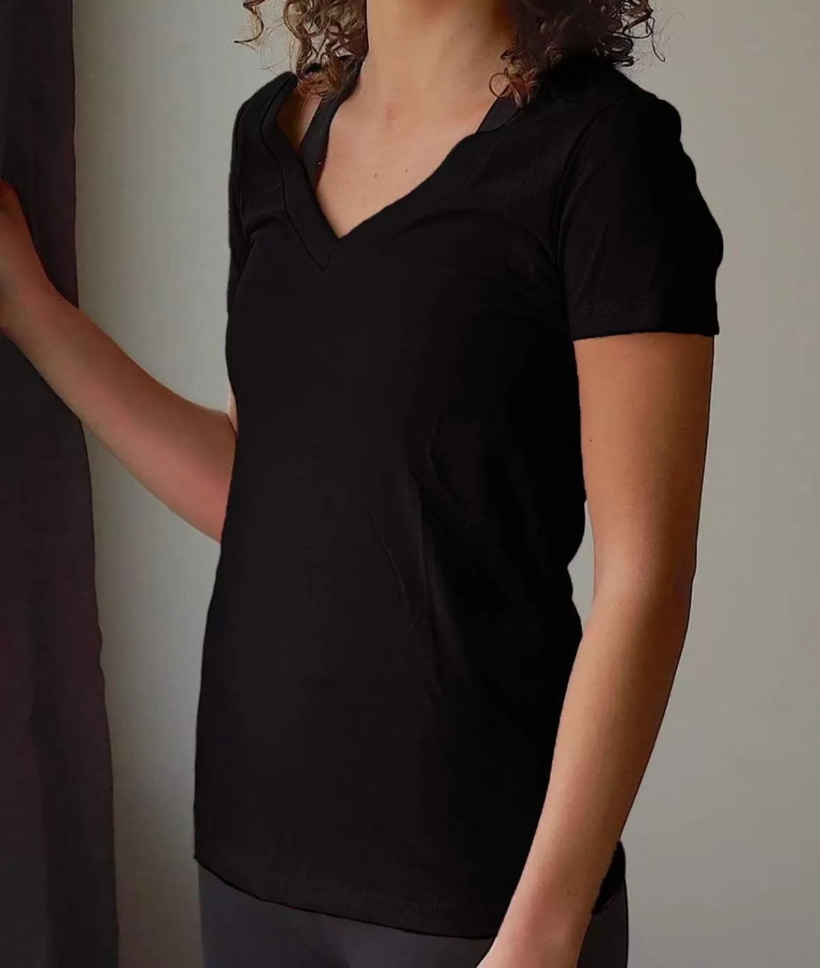 Women'S Ridiculously Soft Midweight V-Neck T-Shirt | Nayked Apparel Discount