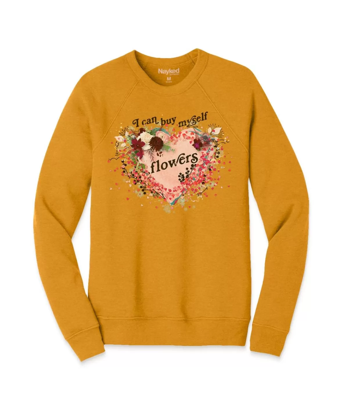Women'S Ridiculously Soft Oversized Graphic Fleece Pullover | I Can Buy Myself Flowers | Nayked Apparel Fashion