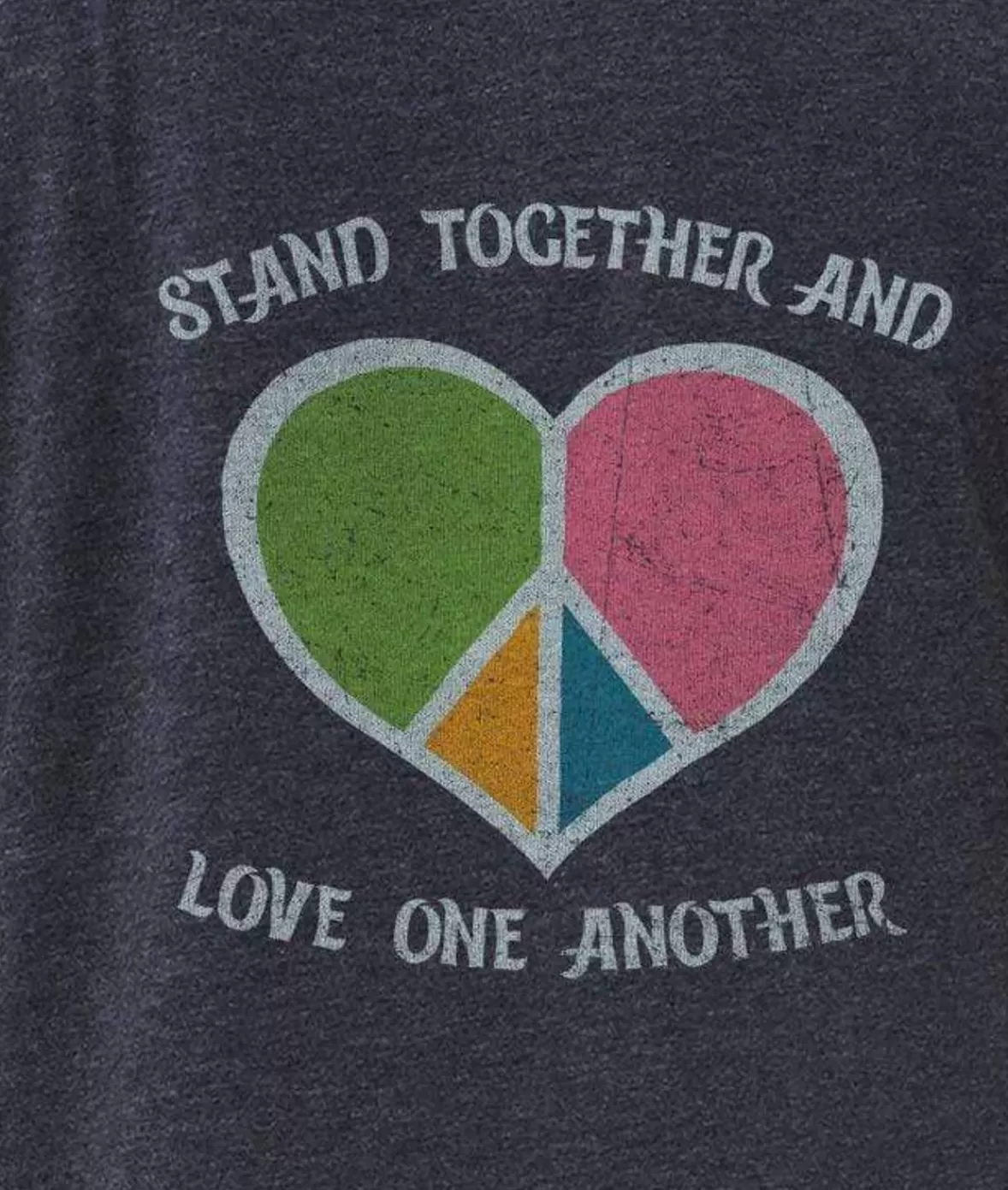 Women'S Ridiculously Soft Oversized Graphic Tee | Stand Together And Love One Another | Nayked Apparel Outlet