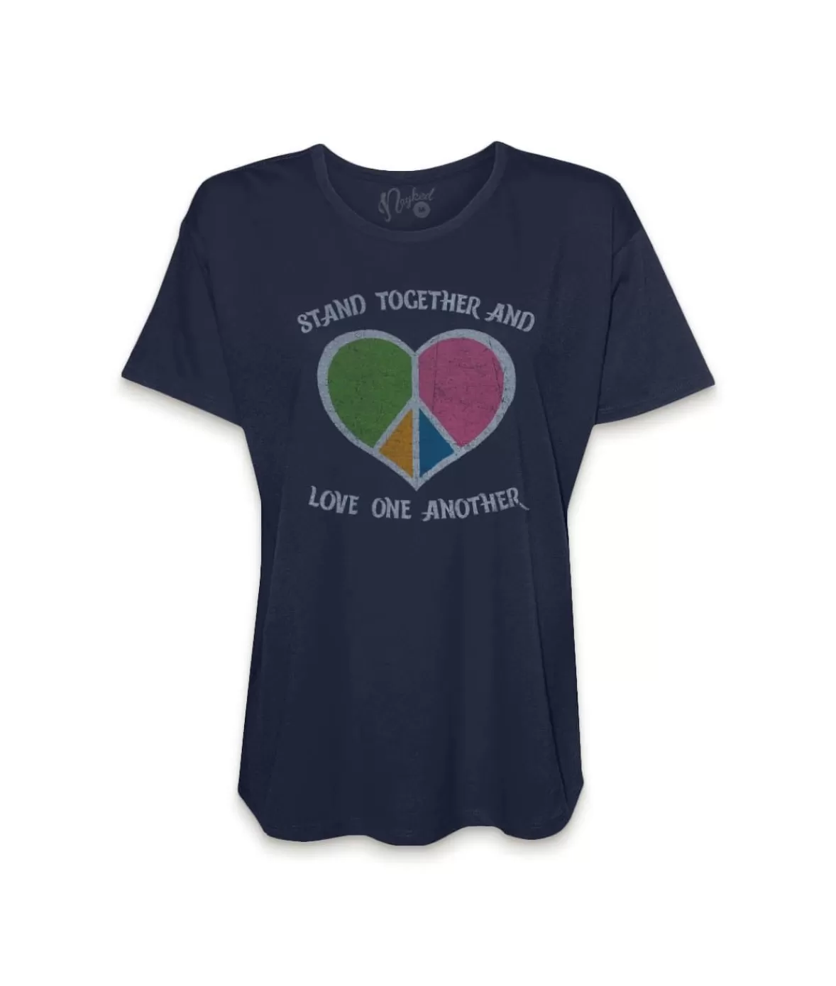 Women'S Ridiculously Soft Oversized Graphic Tee | Stand Together And Love One Another | Nayked Apparel Outlet