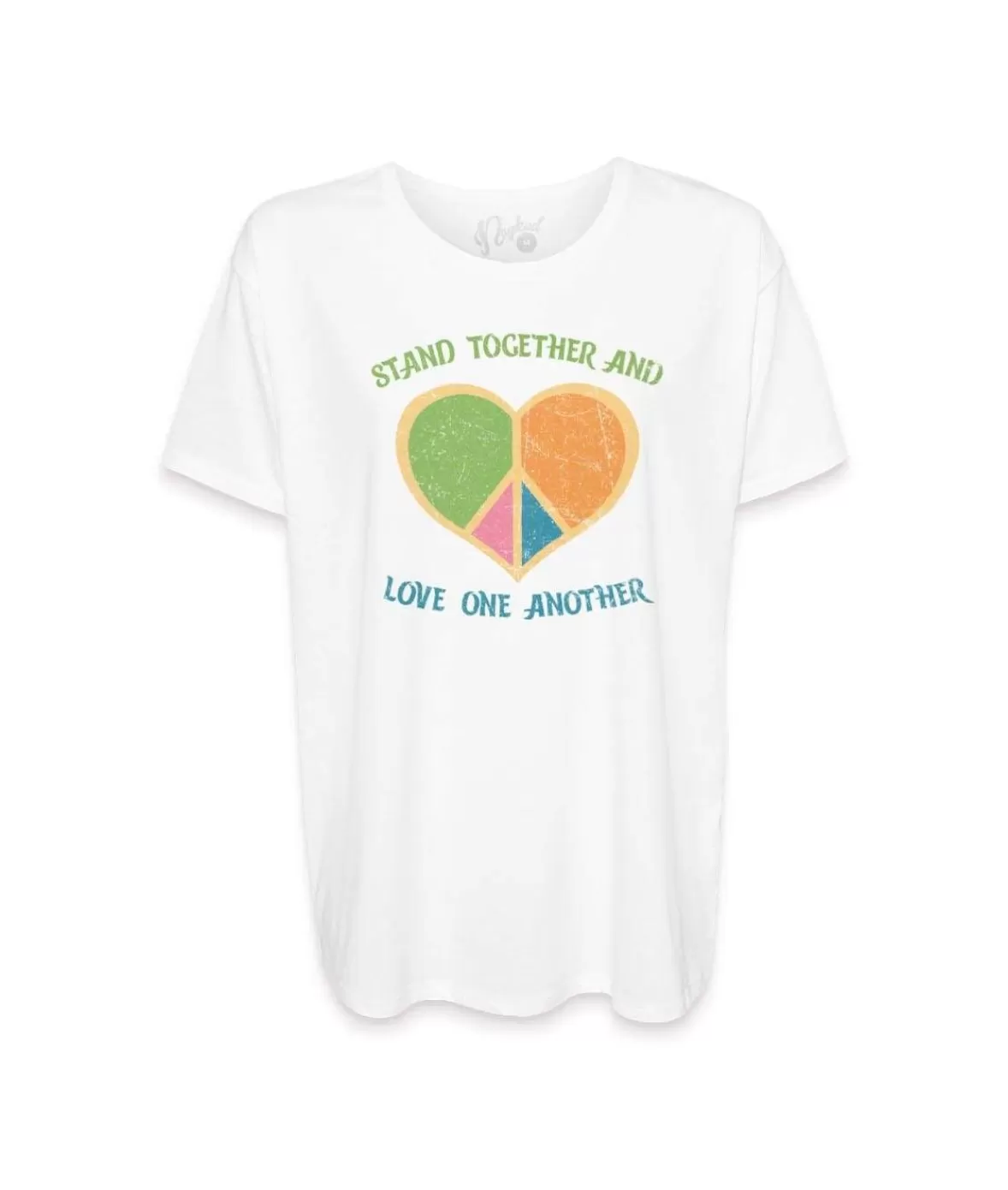 Women'S Ridiculously Soft Oversized Graphic Tee | Stand Together And Love One Another | Nayked Apparel Outlet