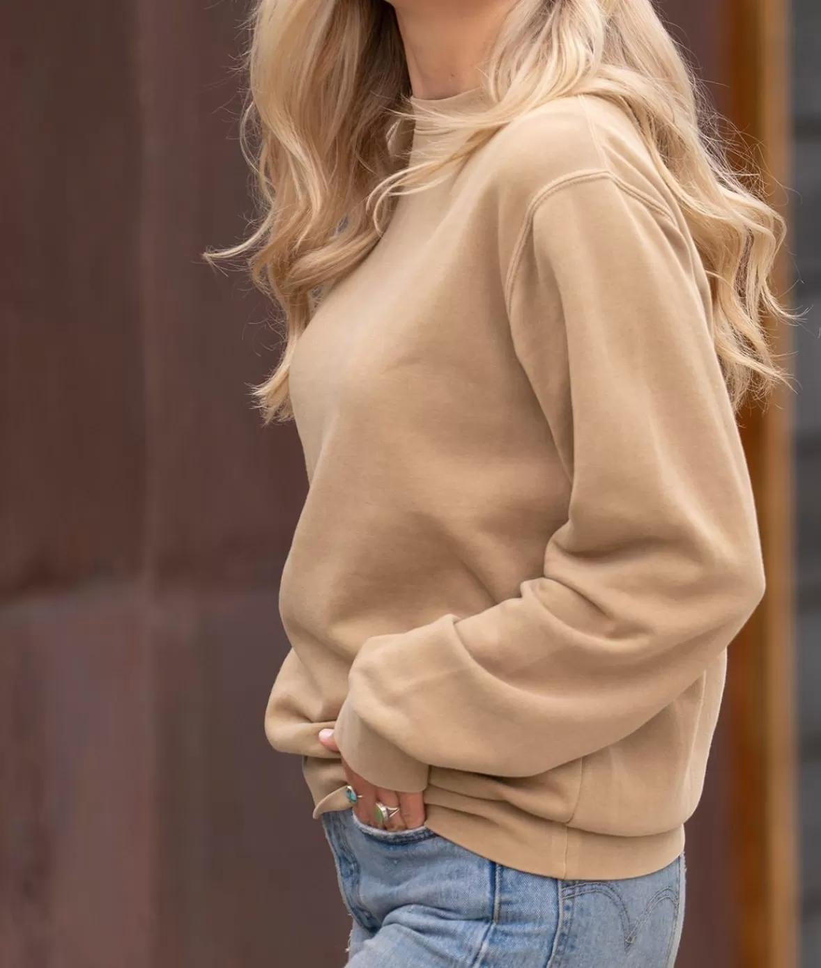 Women'S Ridiculously Soft Oversized Pigment-Dyed Sweatshirt | Nayked Apparel Hot