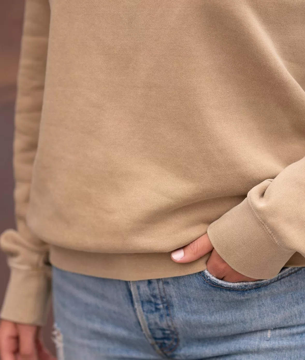 Women'S Ridiculously Soft Oversized Pigment-Dyed Sweatshirt | Nayked Apparel Online