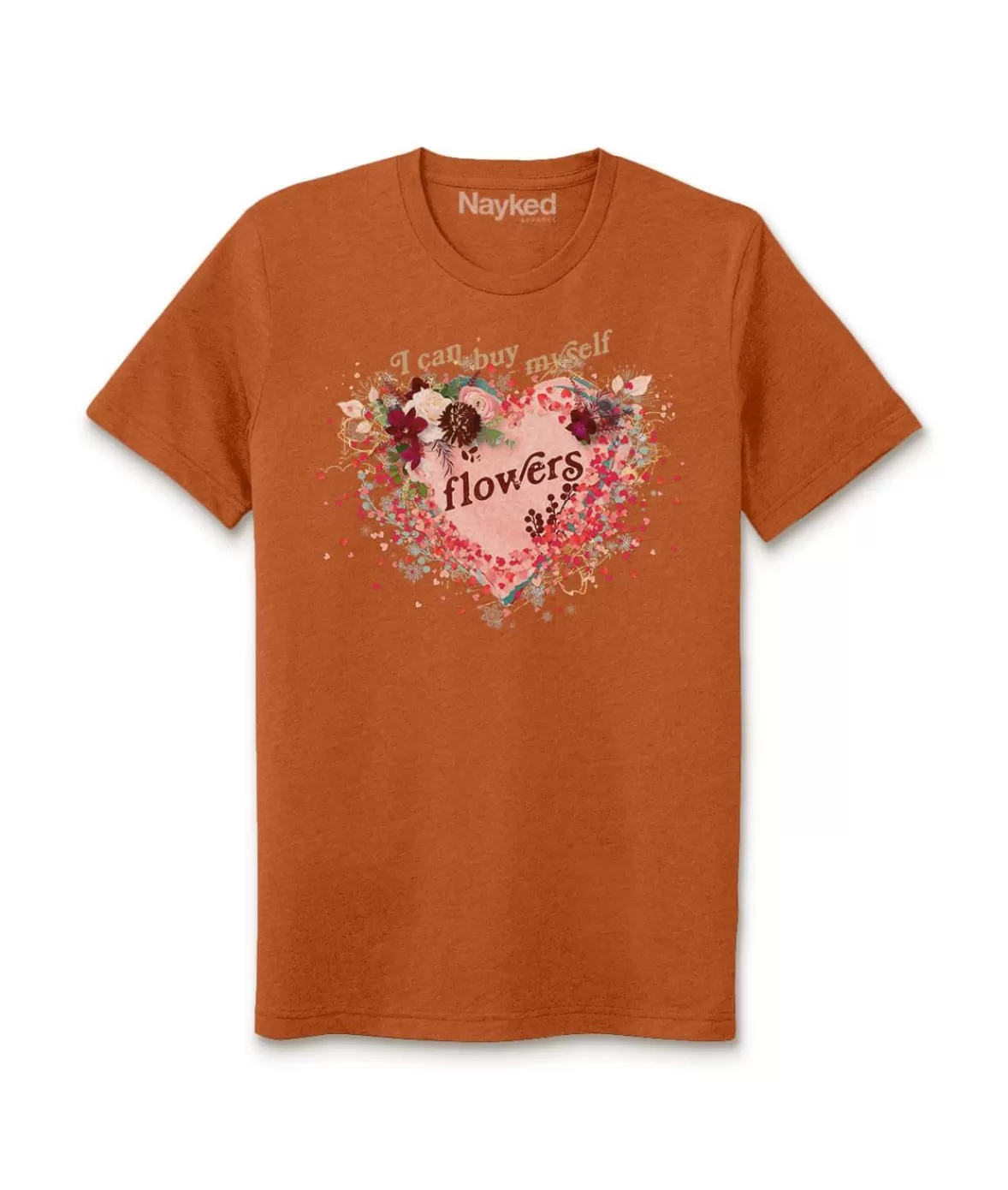 Women'S Ridiculously Soft Oversized Sueded Graphic T-Shirt | I Can Buy Myself Flowers | Nayked Apparel Cheap