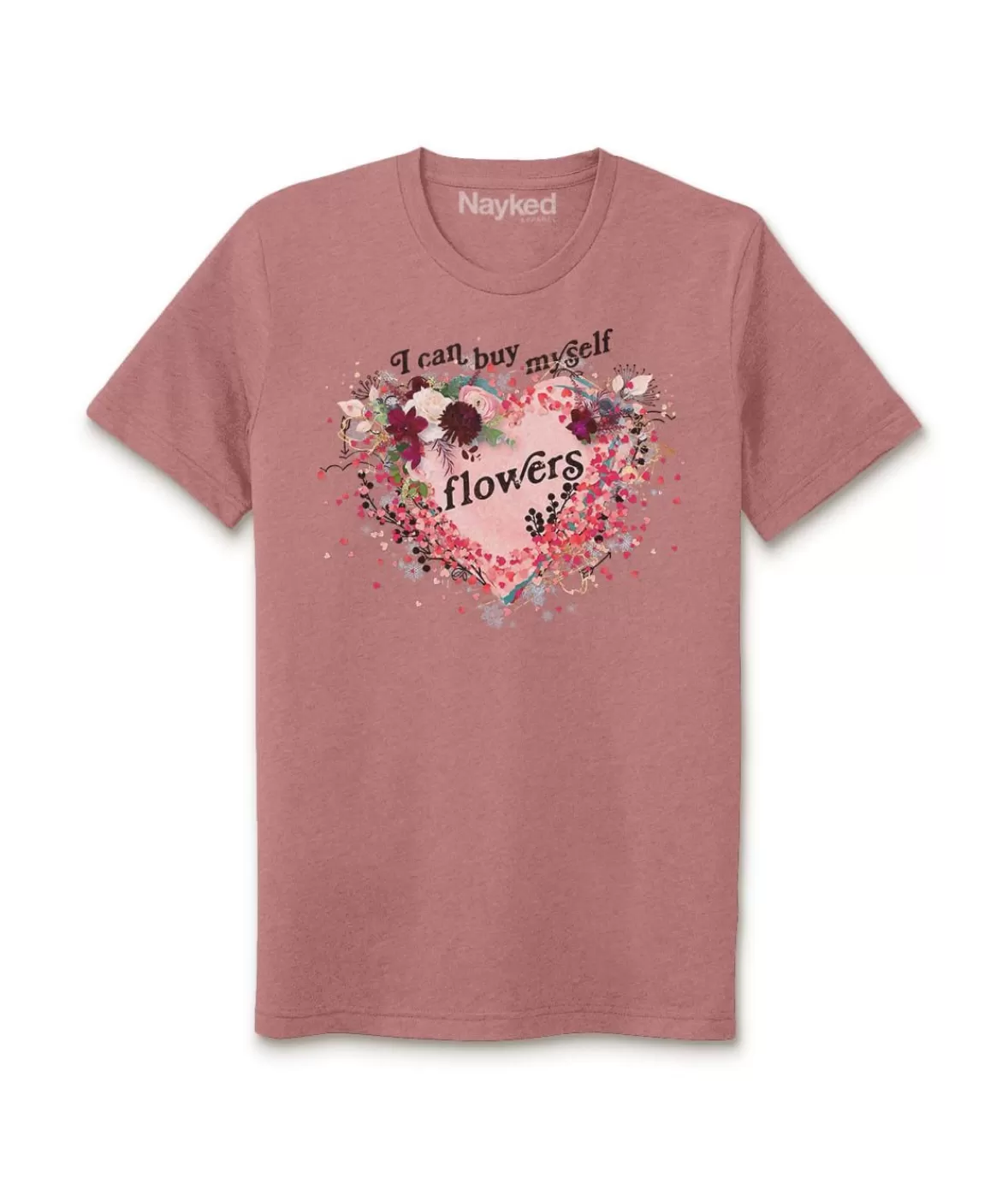 Women'S Ridiculously Soft Oversized Sueded Graphic T-Shirt | I Can Buy Myself Flowers | Nayked Apparel Cheap
