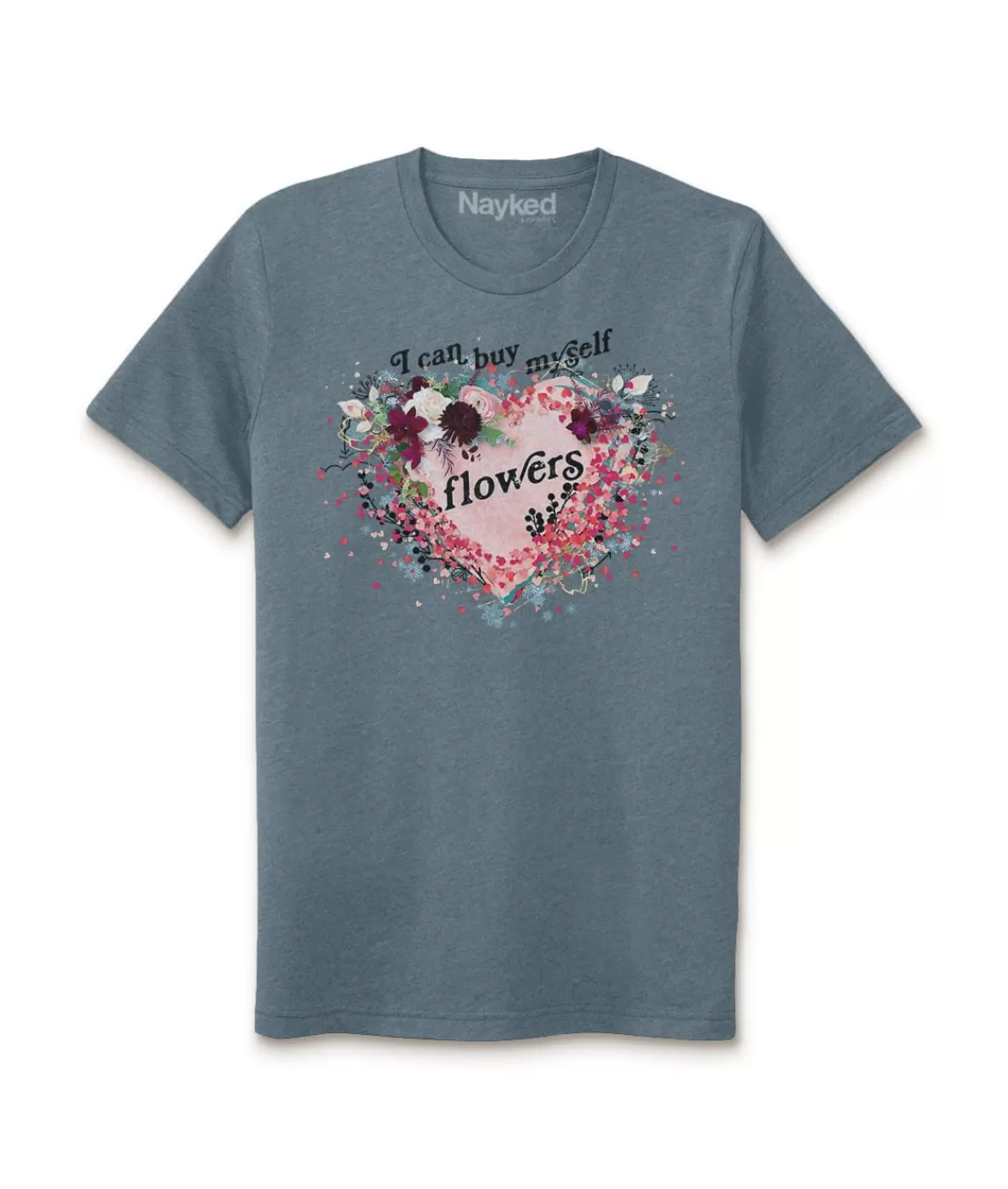Women'S Ridiculously Soft Oversized Sueded Graphic T-Shirt | I Can Buy Myself Flowers | Nayked Apparel Cheap