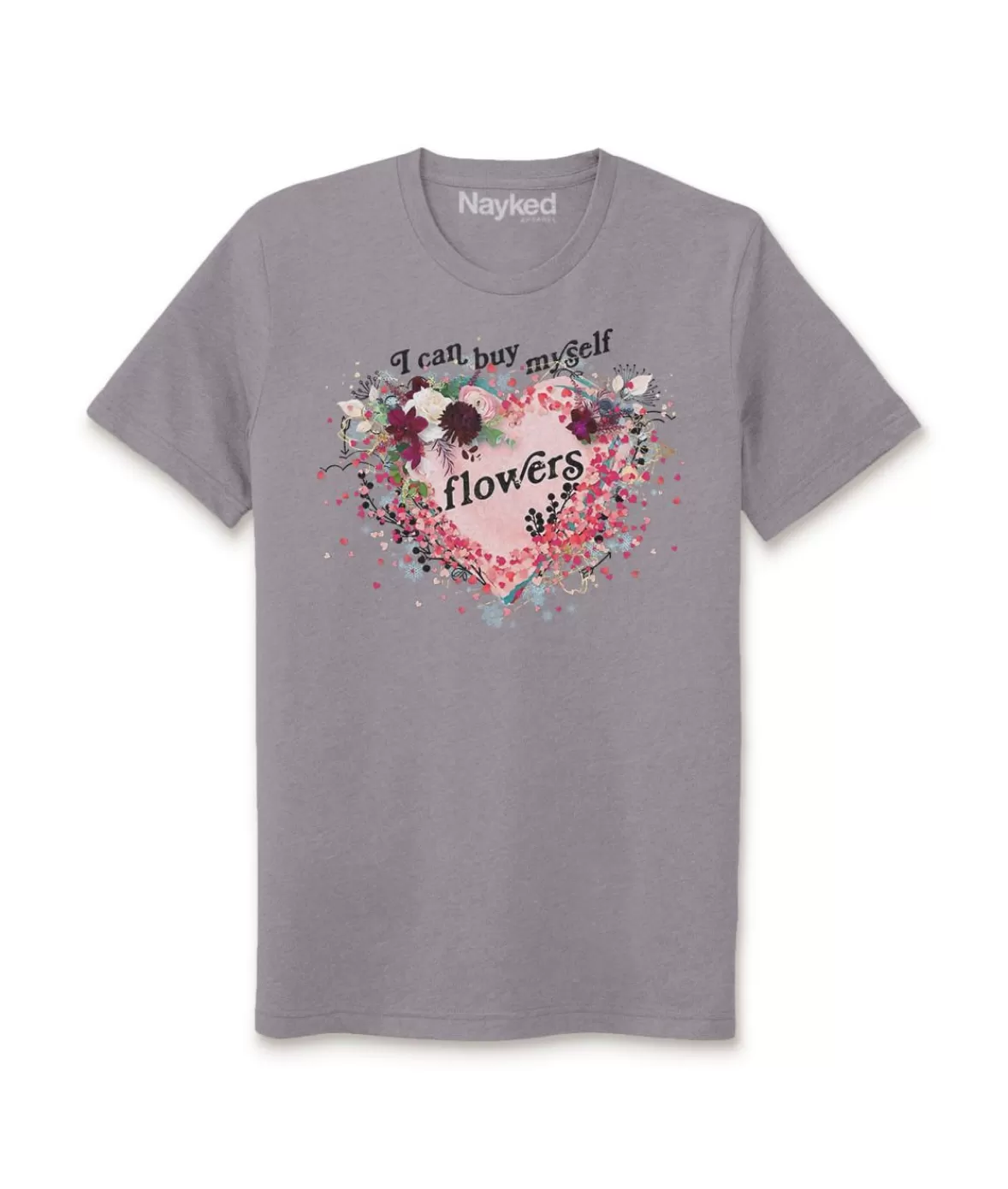 Women'S Ridiculously Soft Oversized Sueded Graphic T-Shirt | I Can Buy Myself Flowers | Nayked Apparel Cheap