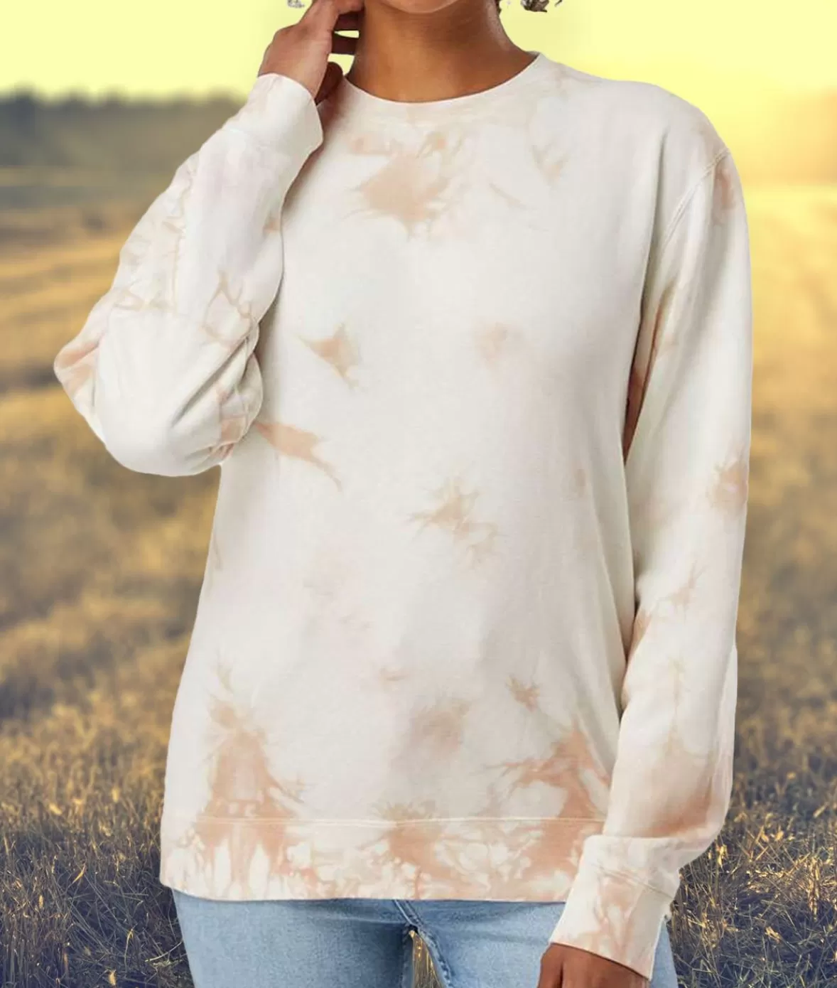 Women'S Ridiculously Soft Oversized Tie-Dyed Pullover Sweatshirt | Nayked Apparel Flash Sale