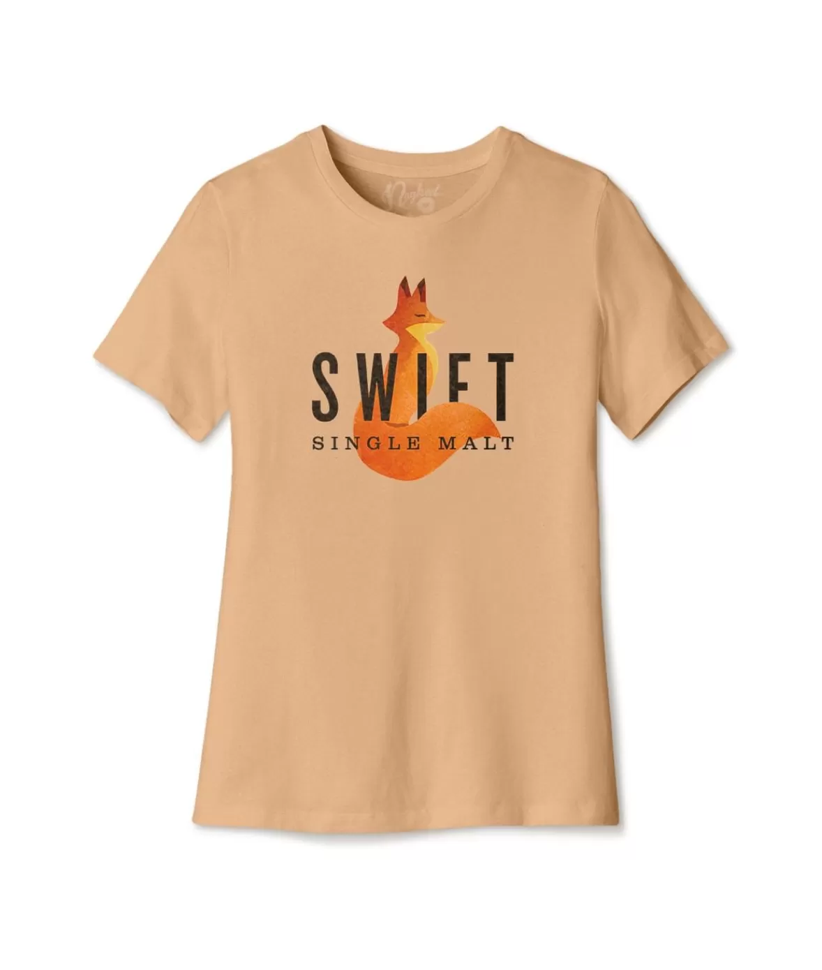 Women'S Ridiculously Soft Relaxed Fit 100% Cotton Graphic T-Shirt | Swift Single Malt | Nayked Apparel Clearance