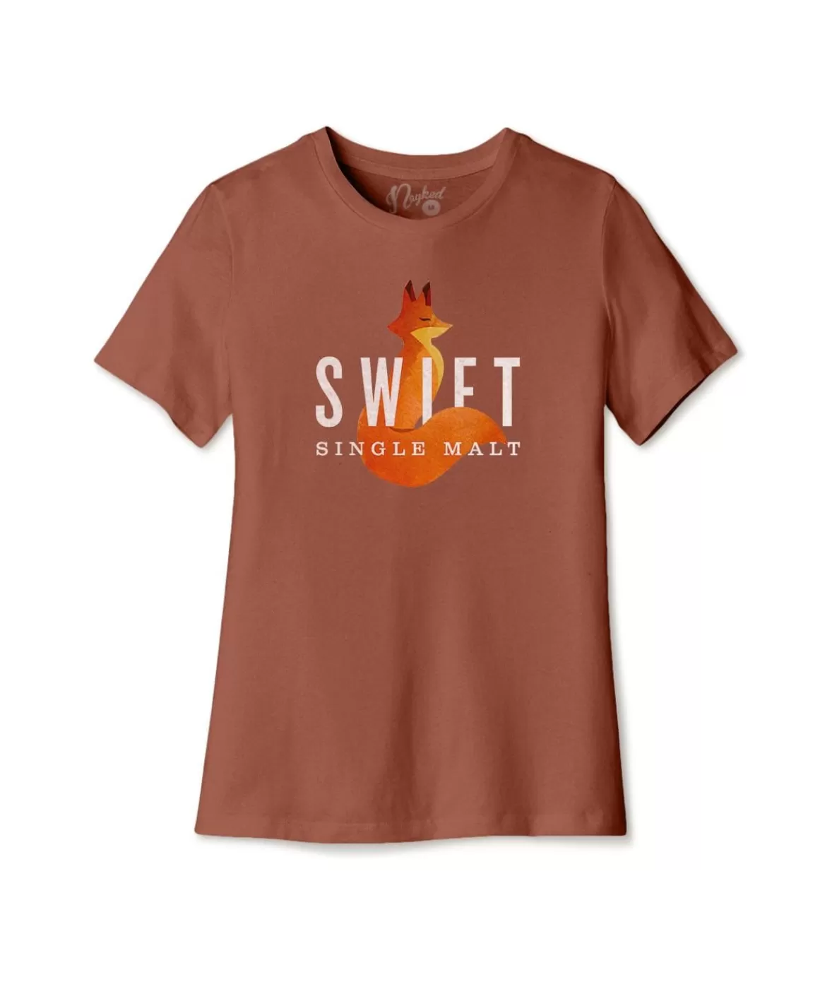 Women'S Ridiculously Soft Relaxed Fit 100% Cotton Graphic T-Shirt | Swift Single Malt | Nayked Apparel Clearance