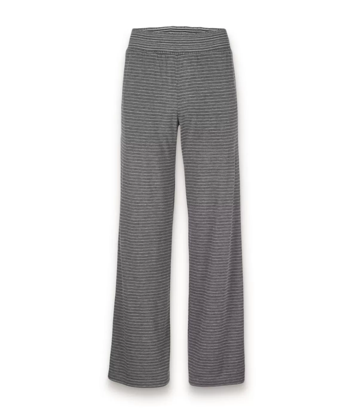 Women'S Ridiculously Soft Shirred Wide Leg Fine Line Striped Lounge Pants | Nayked Apparel Shop