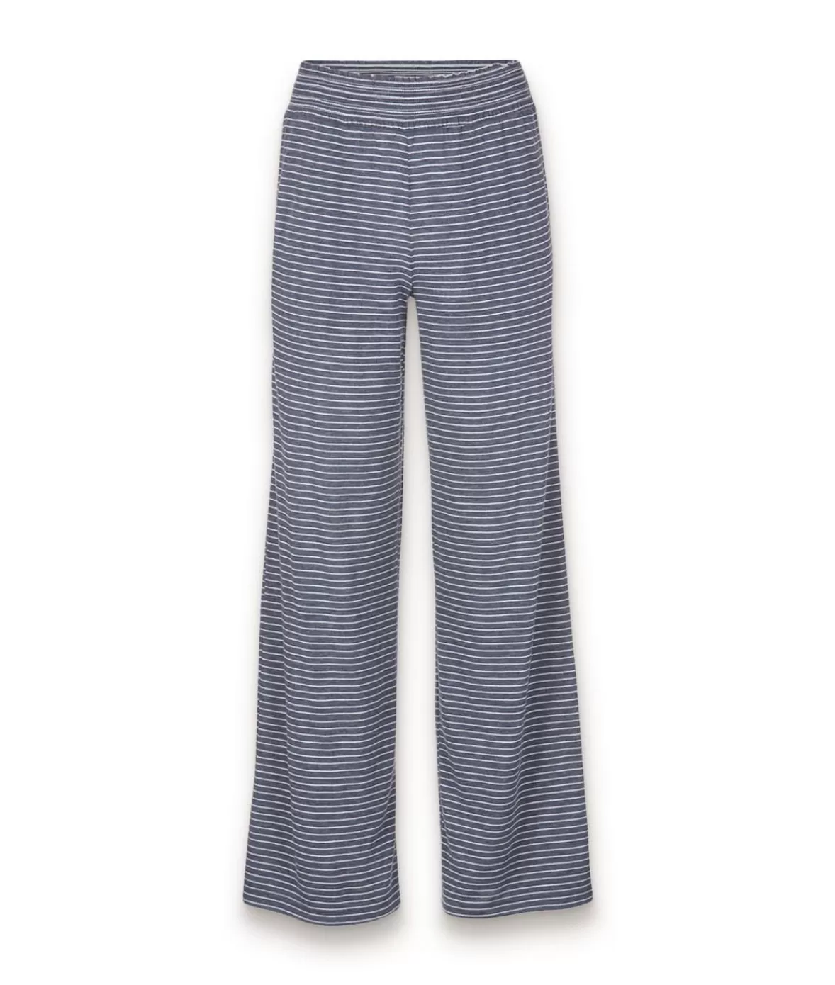 Women'S Ridiculously Soft Shirred Wide Leg Fine Line Striped Lounge Pants | Nayked Apparel Shop