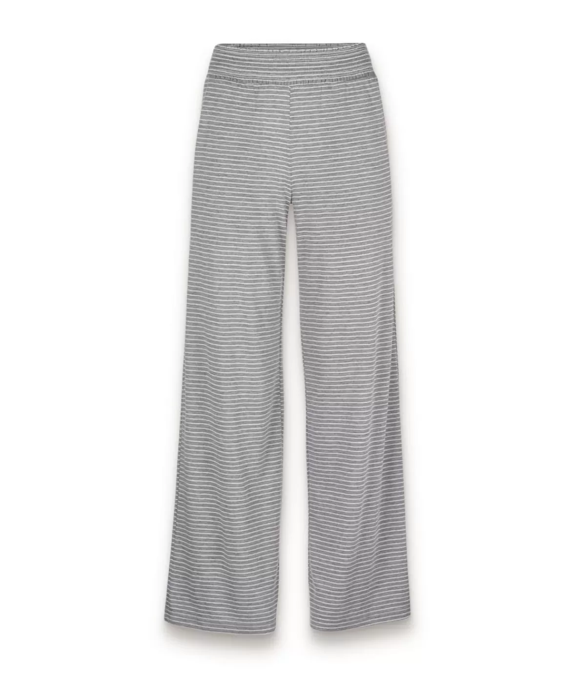 Women'S Ridiculously Soft Shirred Wide Leg Fine Line Striped Lounge Pants | Nayked Apparel Shop