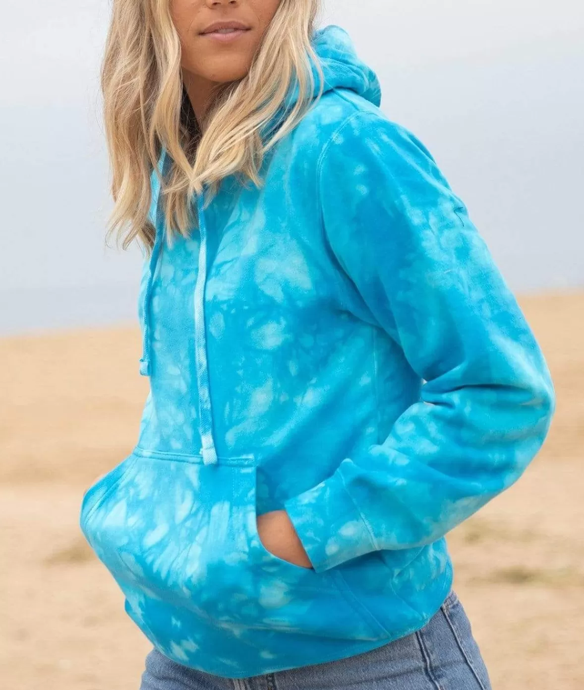 Women'S Ridiculously Soft Tie Dye Hooded Sweatshirt | Nayked Apparel Flash Sale