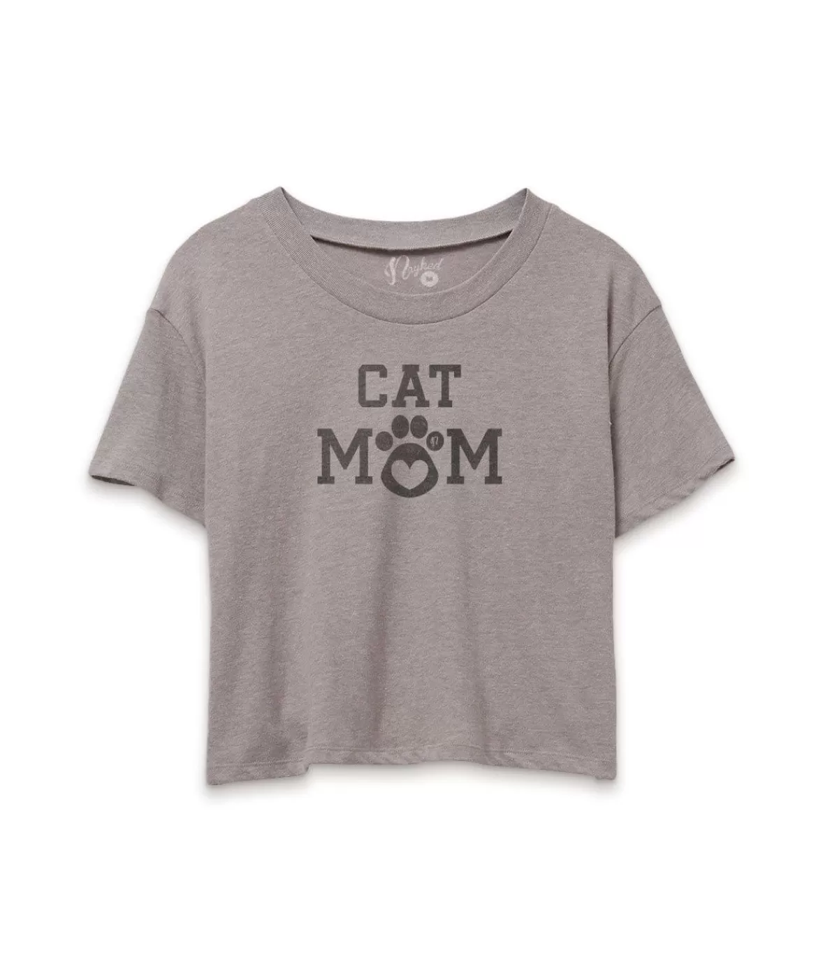 Women'S Ridiculously Soft Vintage Crop Graphic Tee | Cat Mom | Nayked Apparel Outlet