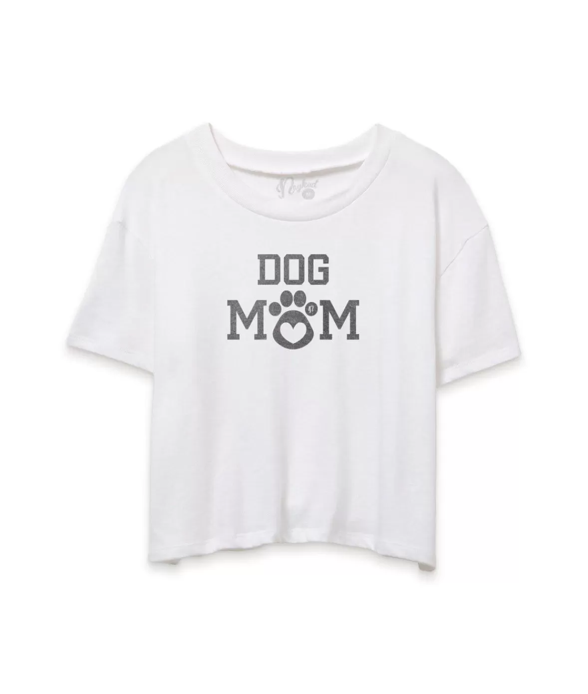 Women'S Ridiculously Soft Vintage Crop Graphic Tee | Dog Mom | Nayked Apparel Shop