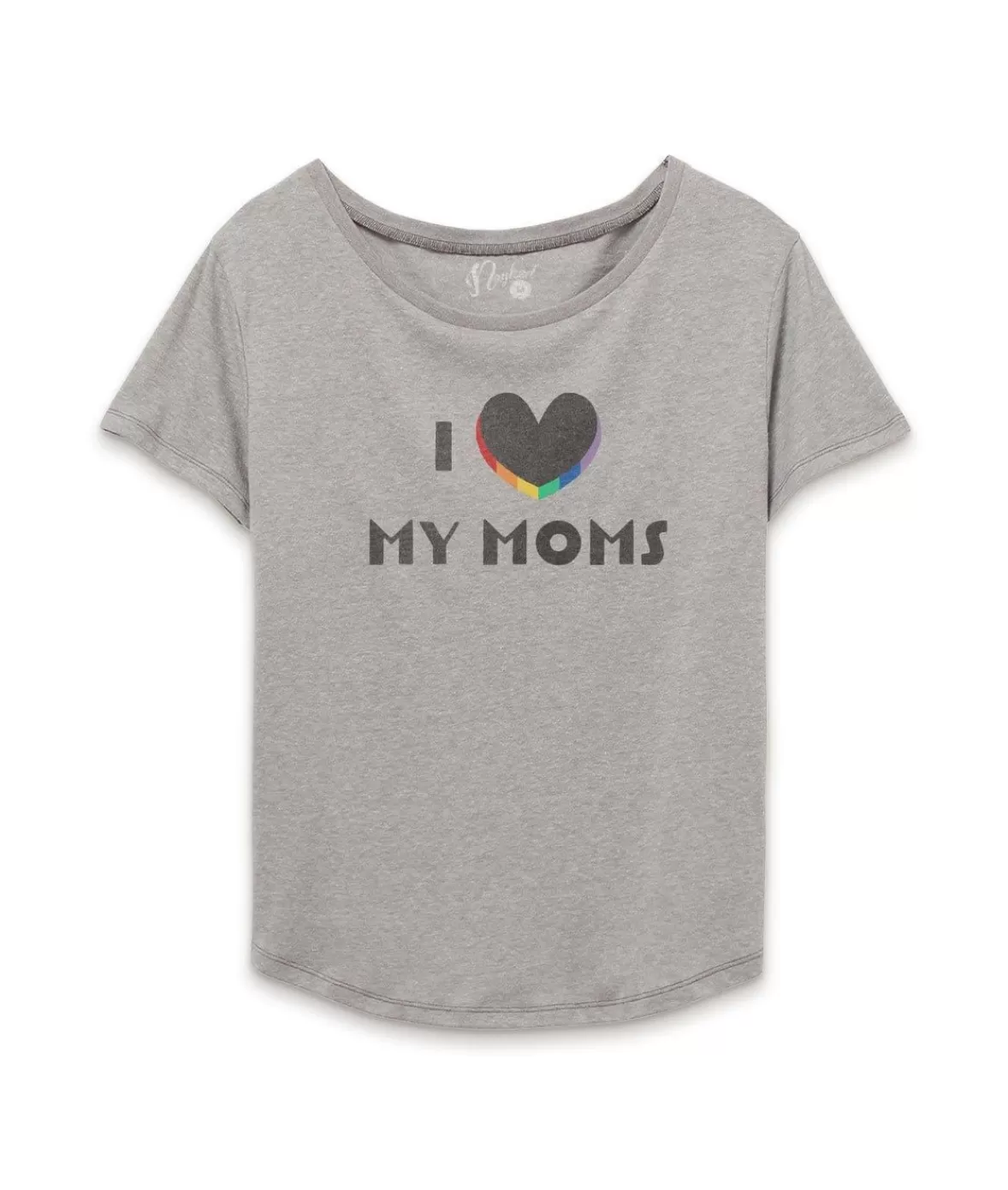 Women'S Ridiculously Soft Vintage Oversized Graphic Tee | I Love My Moms | Nayked Apparel Cheap