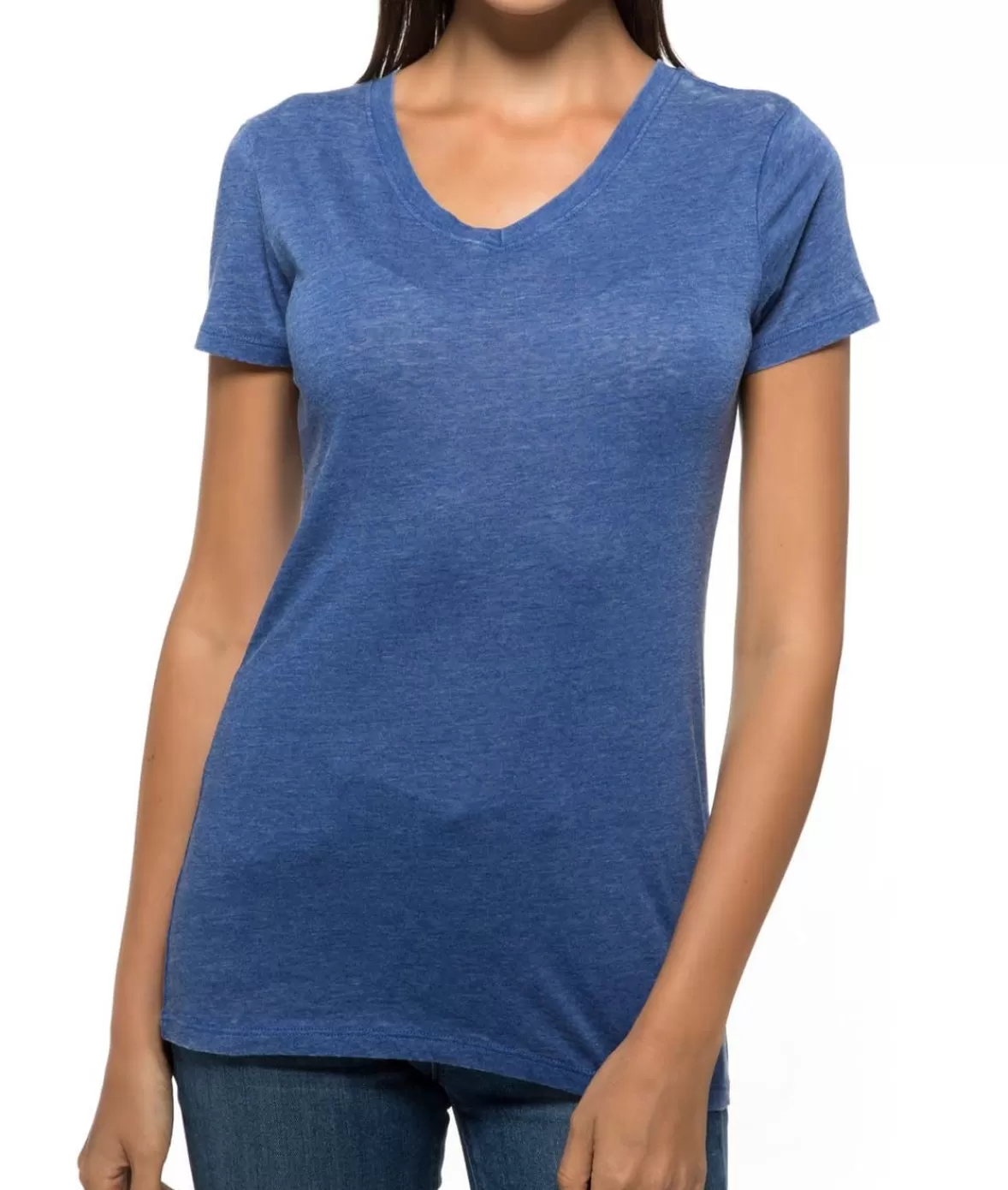 Women'S Ridiculously Soft Vintage Wash V-Neck Short Sleeve T-Shirt | Nayked Apparel Store