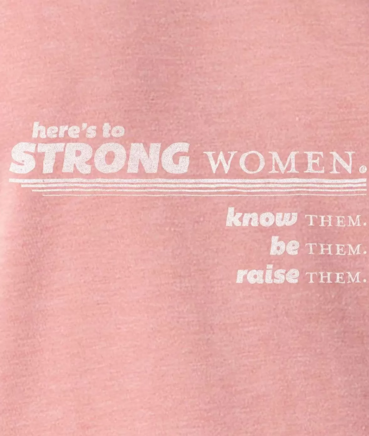 Women'S Soft Burnout French Terry Graphic Pullover | Here'S To Strong Women | Nayked Apparel Hot