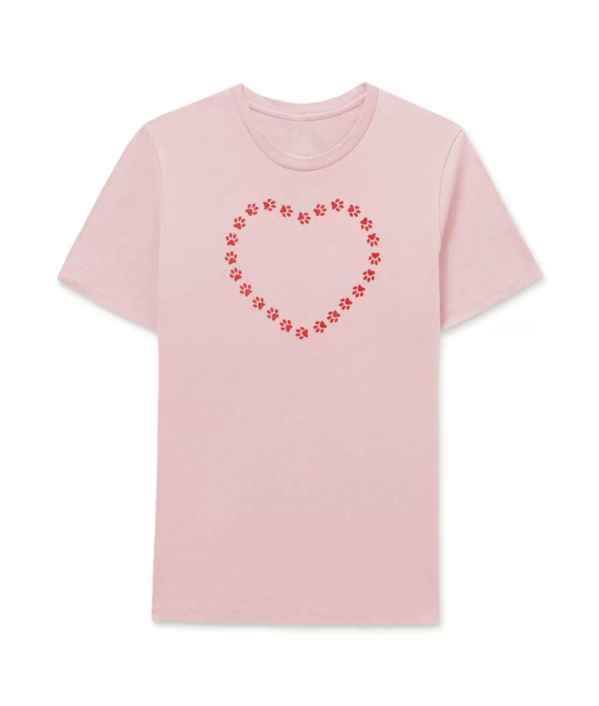 Women'S Soft Go-To Graphic T-Shirt | Trailing Paws Heart | Nayked Apparel Store