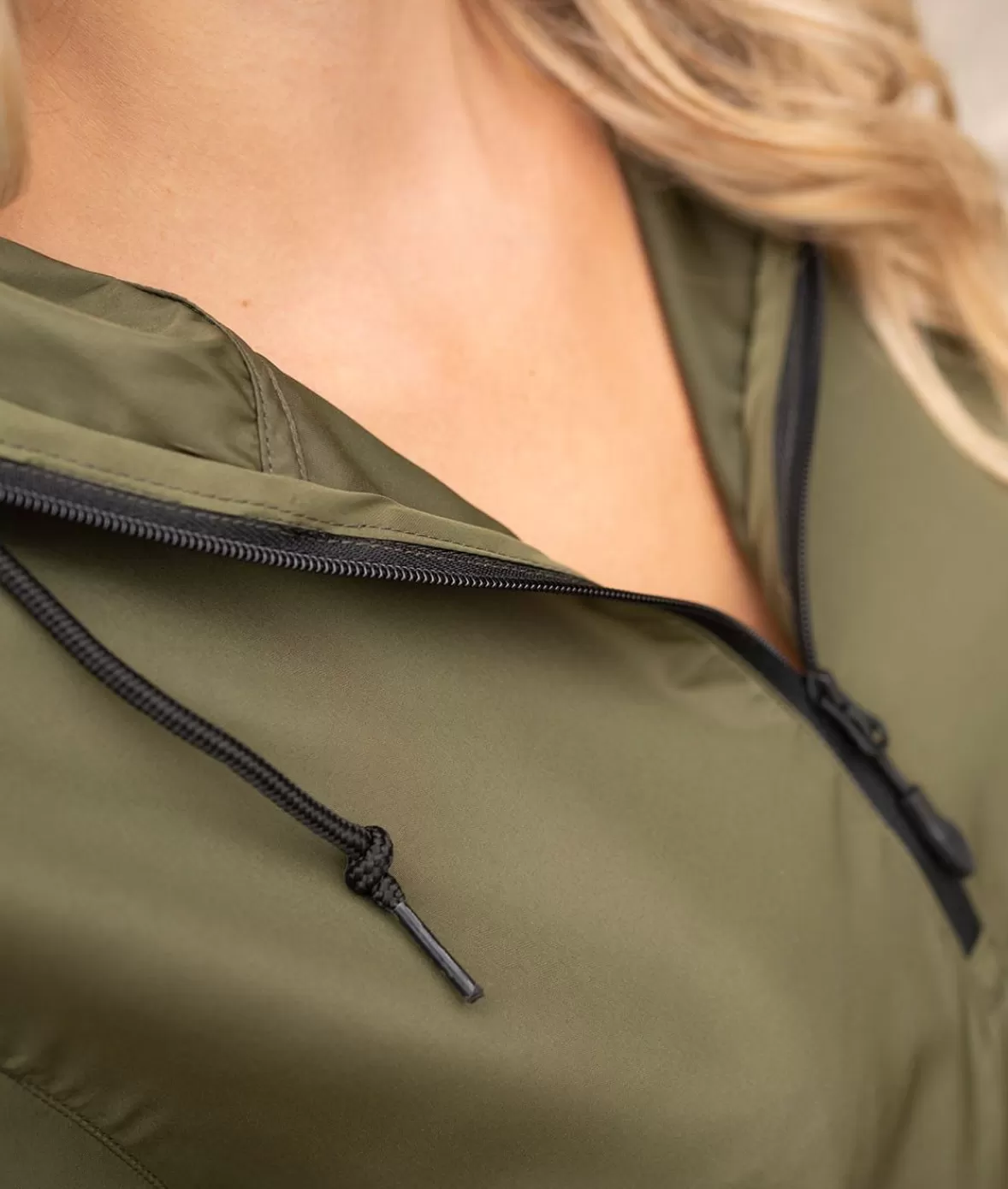 Women'S Soft Lightweight Oversized Half-Zip Pullover Windbreaker Anorak | Nayked Apparel Hot