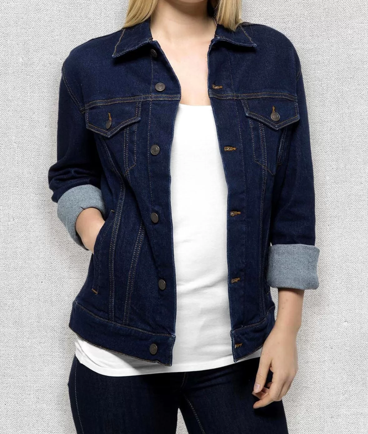 Women'S Soft Oversized Vintage Denim Jacket | Nayked Apparel Clearance