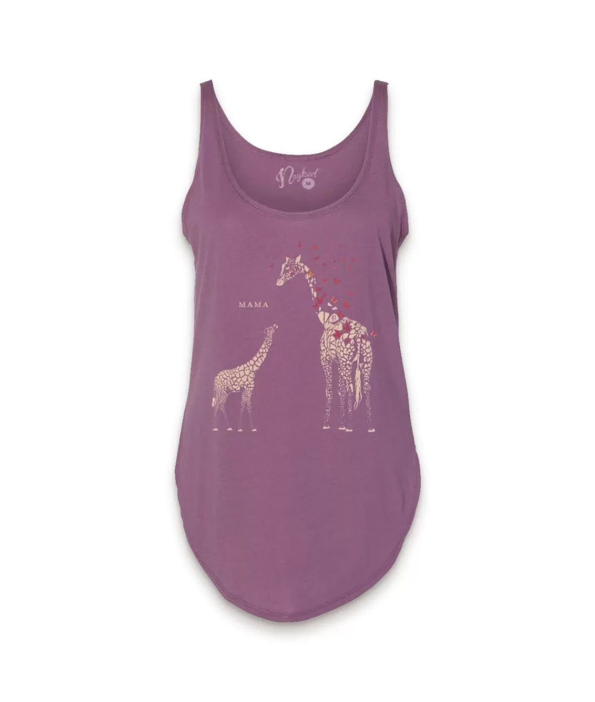 Women'S Split Side Graphic Tank | Mama Giraffe | Nayked Apparel Sale