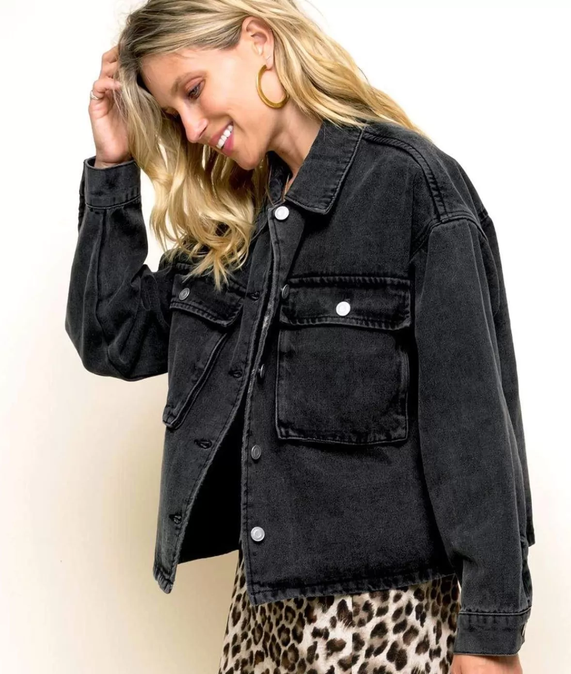 Women'S Vintage Washed Oversized Denim Jacket/Discontinued | Nayked Apparel Best