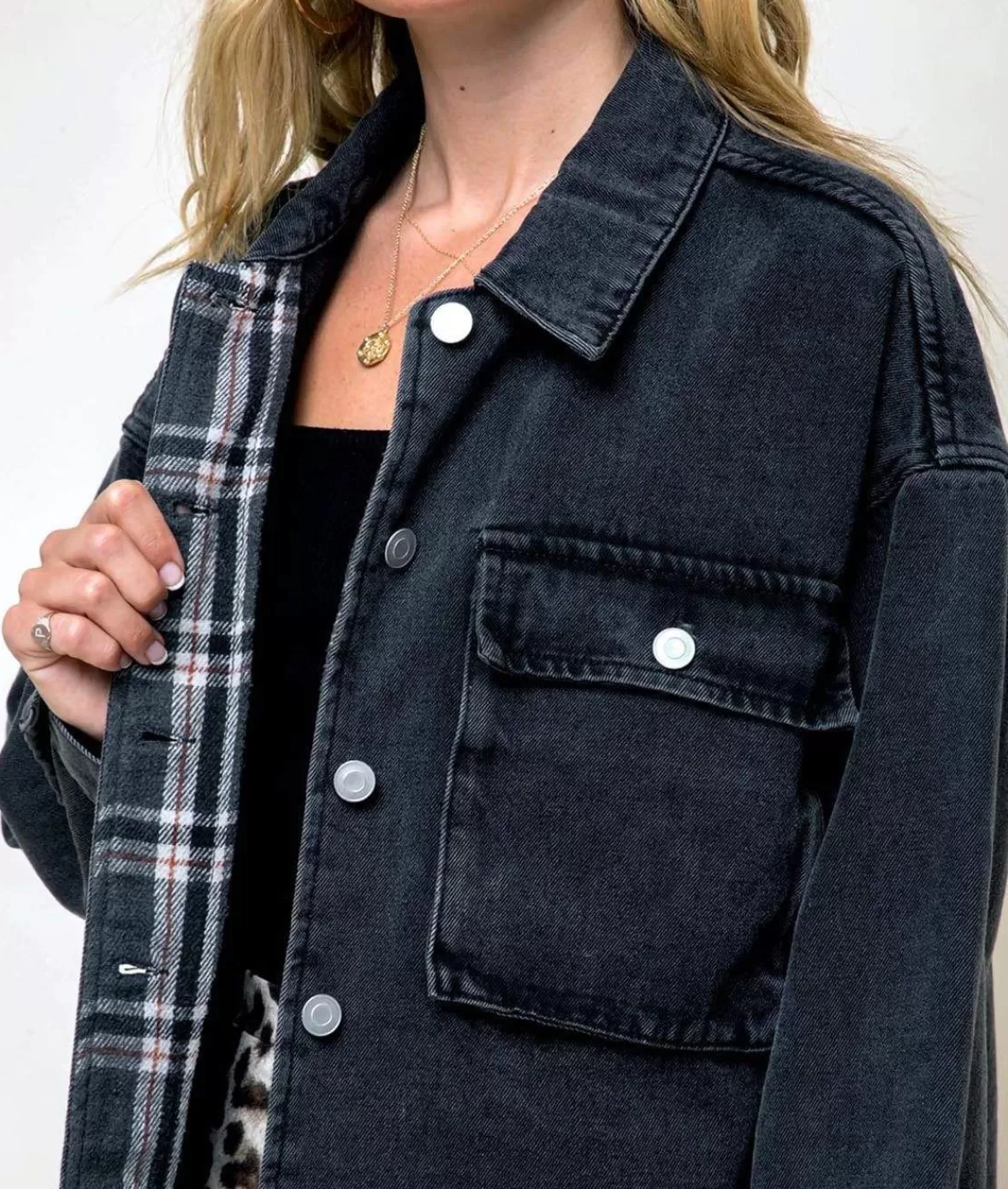 Women'S Vintage Washed Oversized Denim Jacket/Discontinued | Nayked Apparel Best